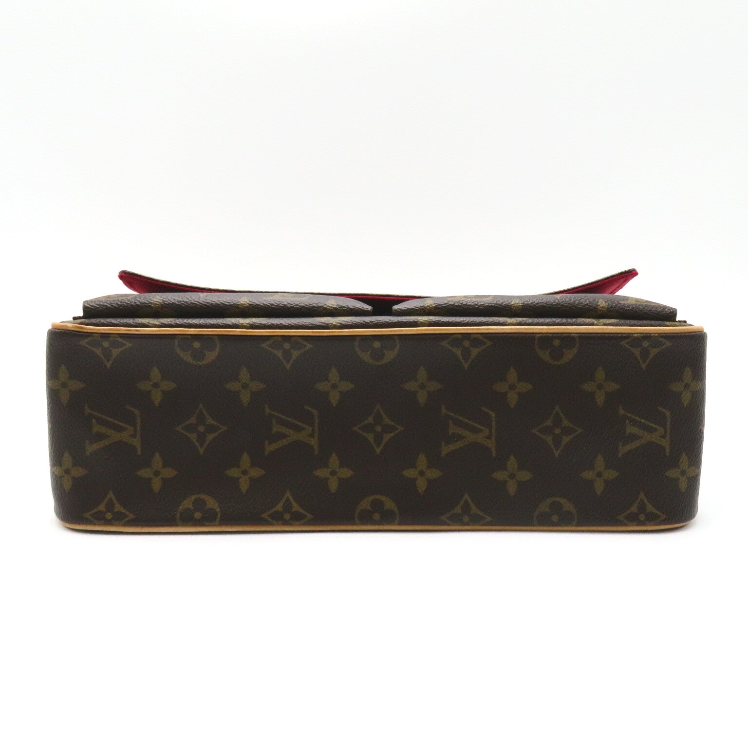 LOUIS VUITTON Monogram Viva Cite MM金扣肩背袋啡色