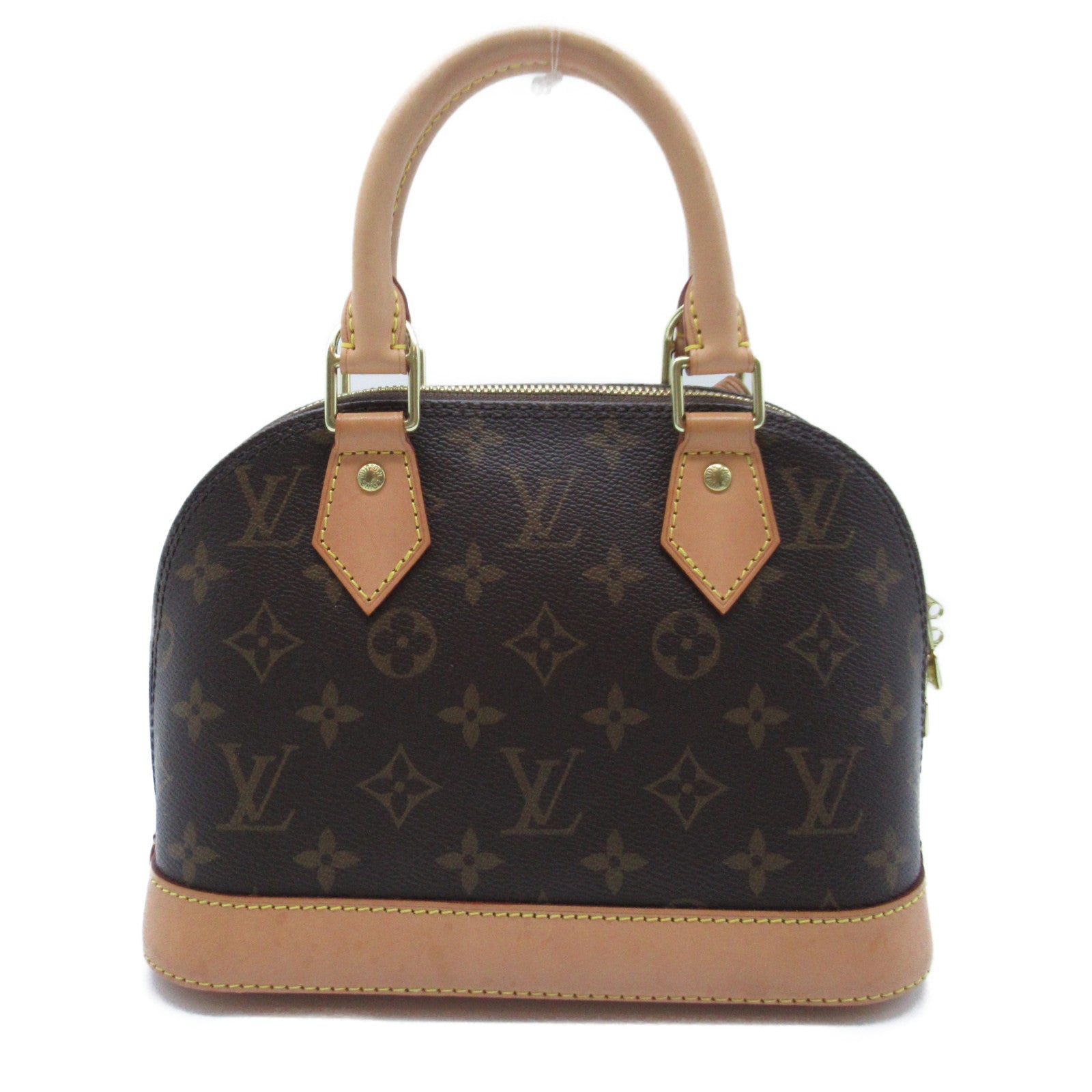 LOUIS VUITTON 【激減優惠】Monogram Alma BB 2 Way Bag金扣手挽肩背兩用袋啡色
