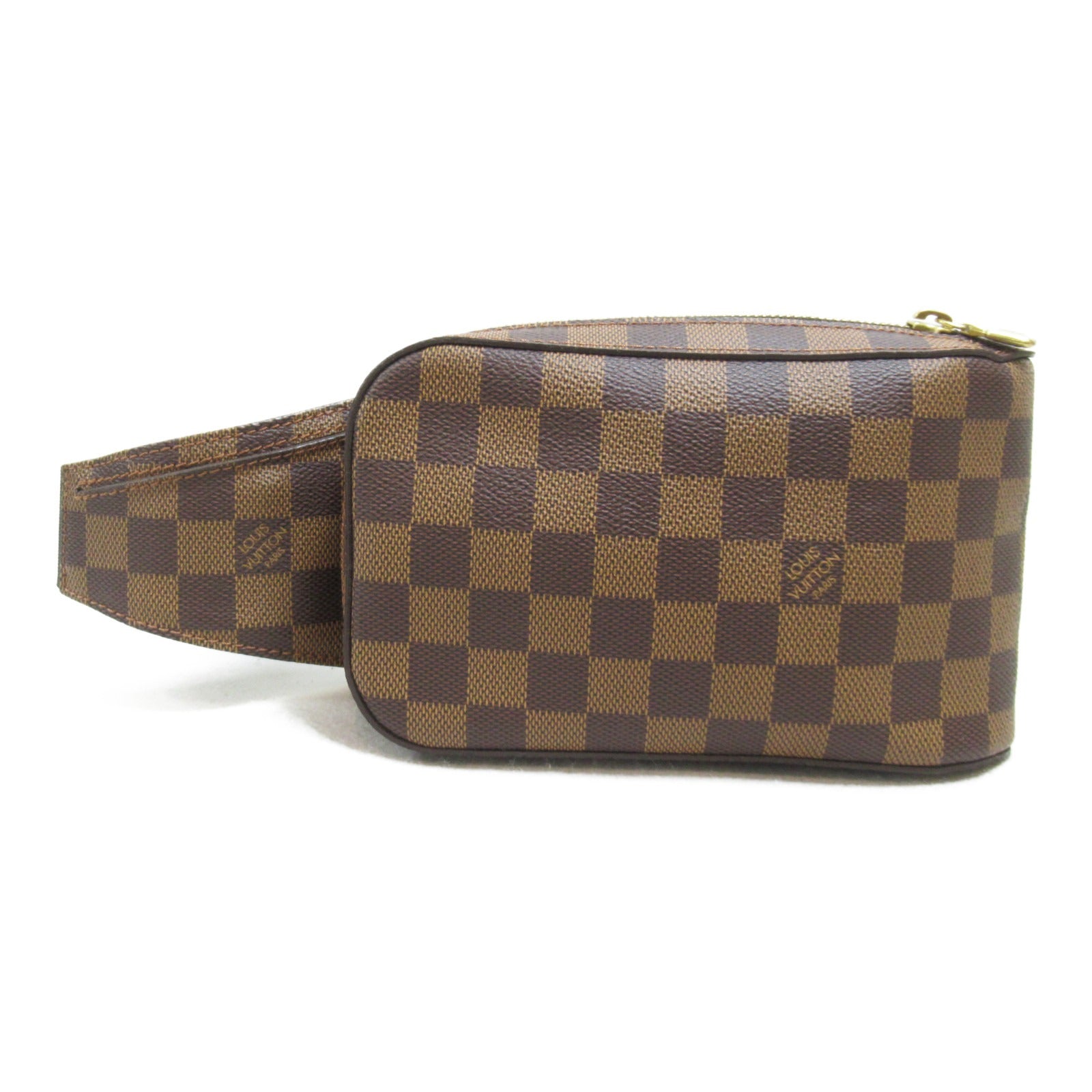 LOUIS VUITTON Damier Geronimos金扣腰包啡色