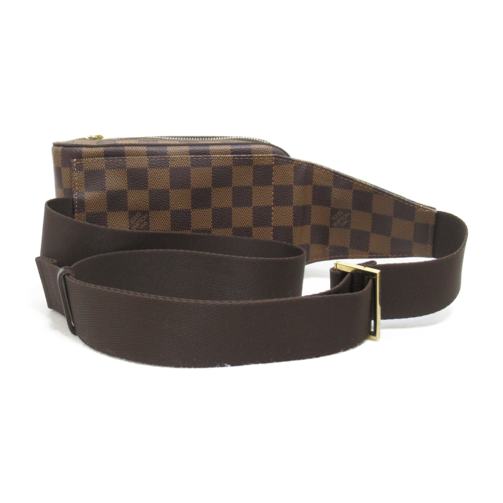 LOUIS VUITTON Damier Geronimos金扣腰包啡色