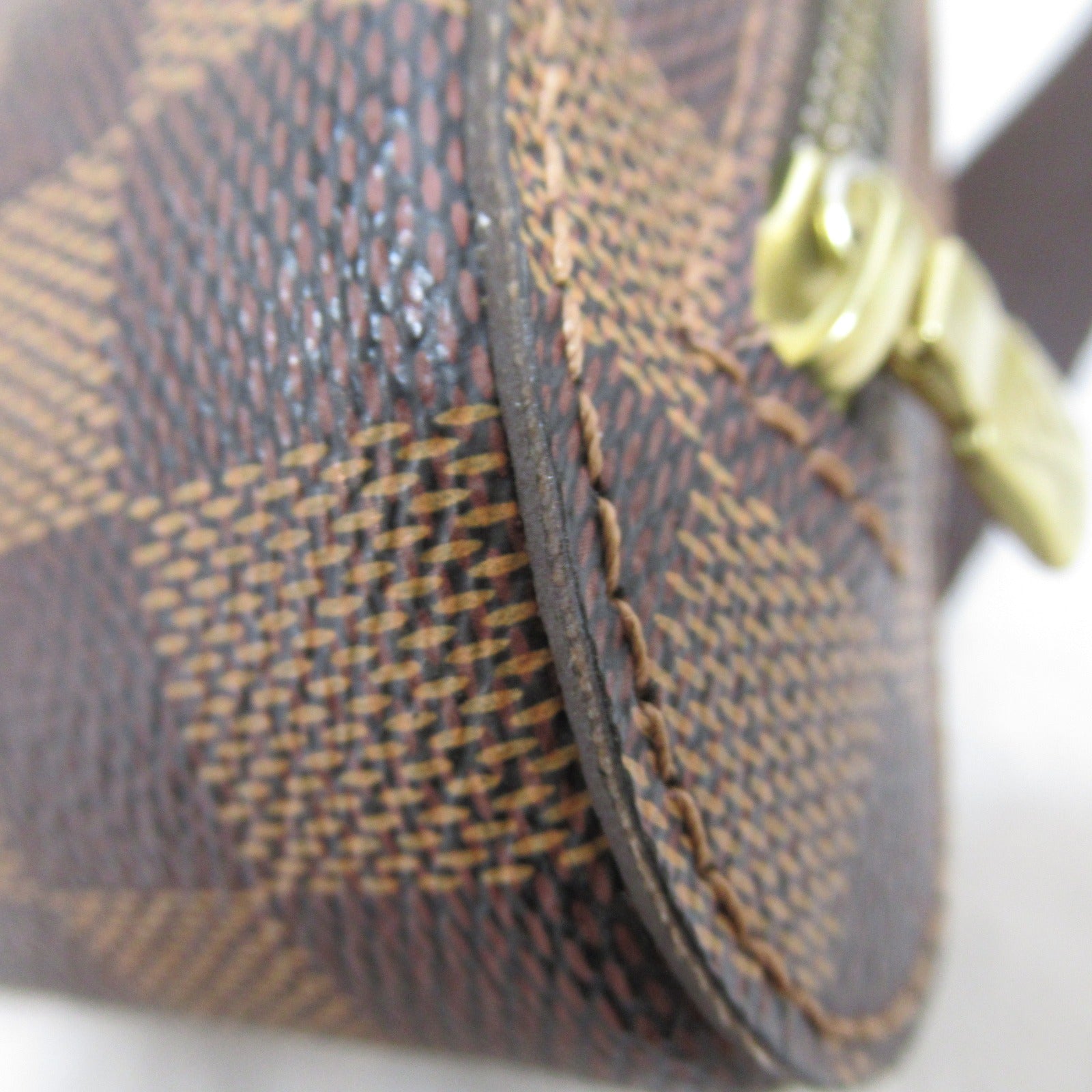 LOUIS VUITTON Damier Geronimos金扣腰包啡色