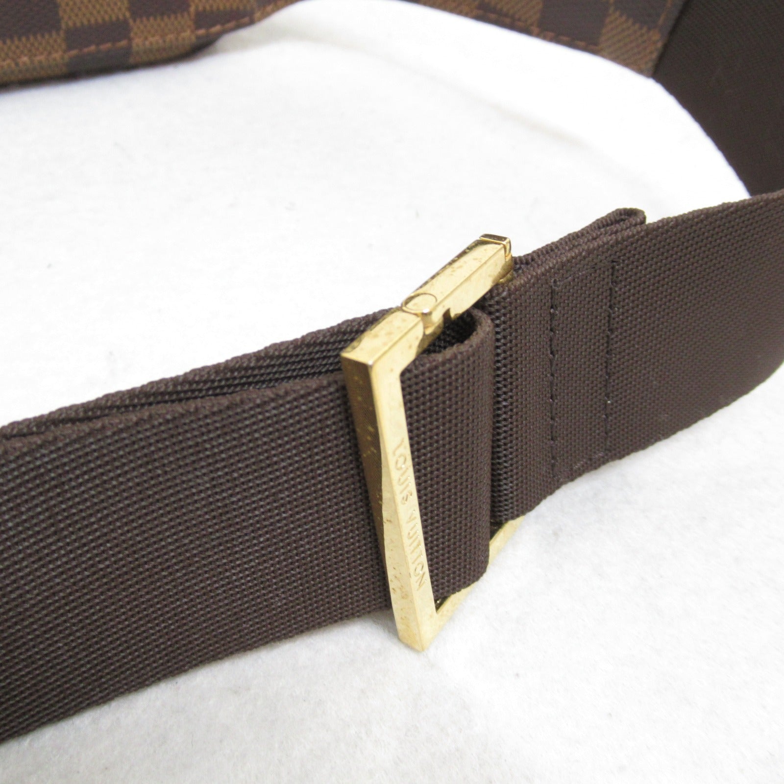 LOUIS VUITTON Damier Geronimos金扣腰包啡色