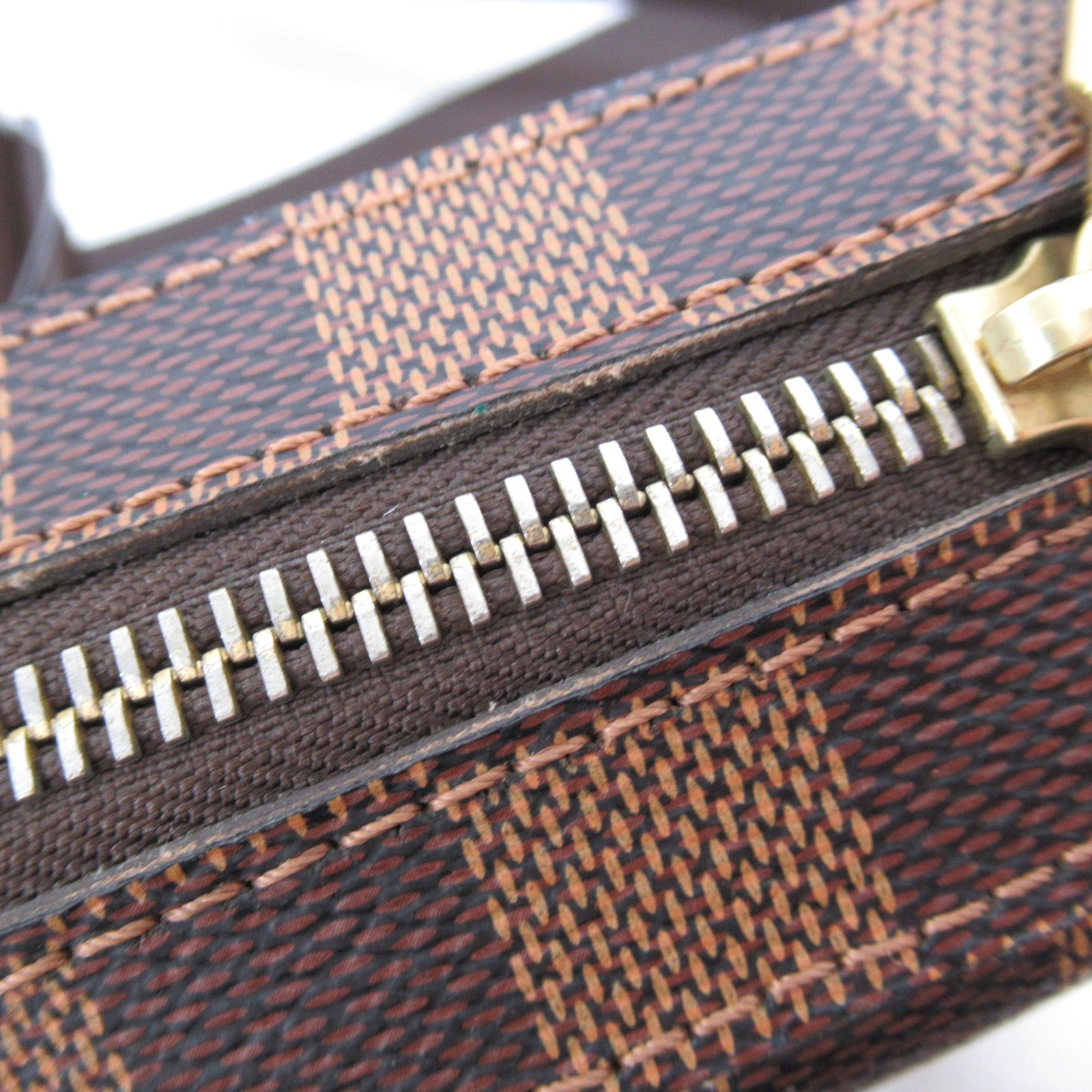 LOUIS VUITTON Damier Geronimos金扣腰包啡色