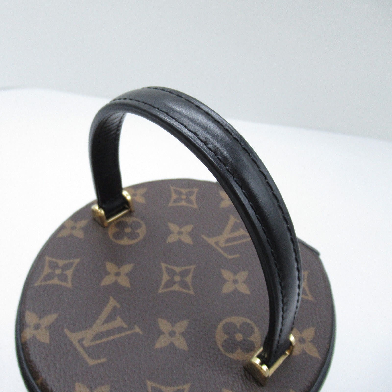 LOUIS VUITTON Monogram Reverse Cannes金扣手挽肩背兩用袋啡色