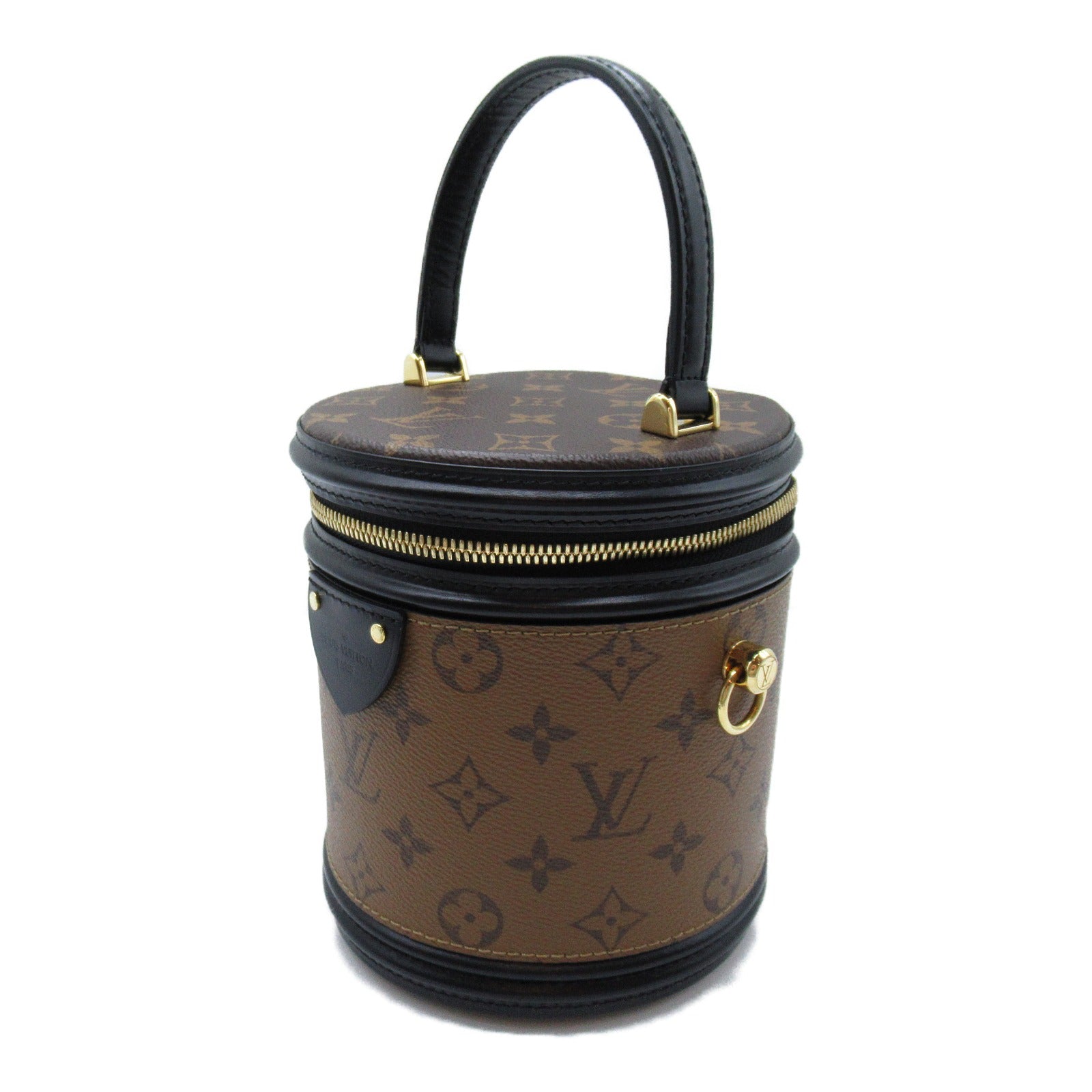 LOUIS VUITTON Monogram Reverse Cannes金扣手挽肩背兩用袋啡色
