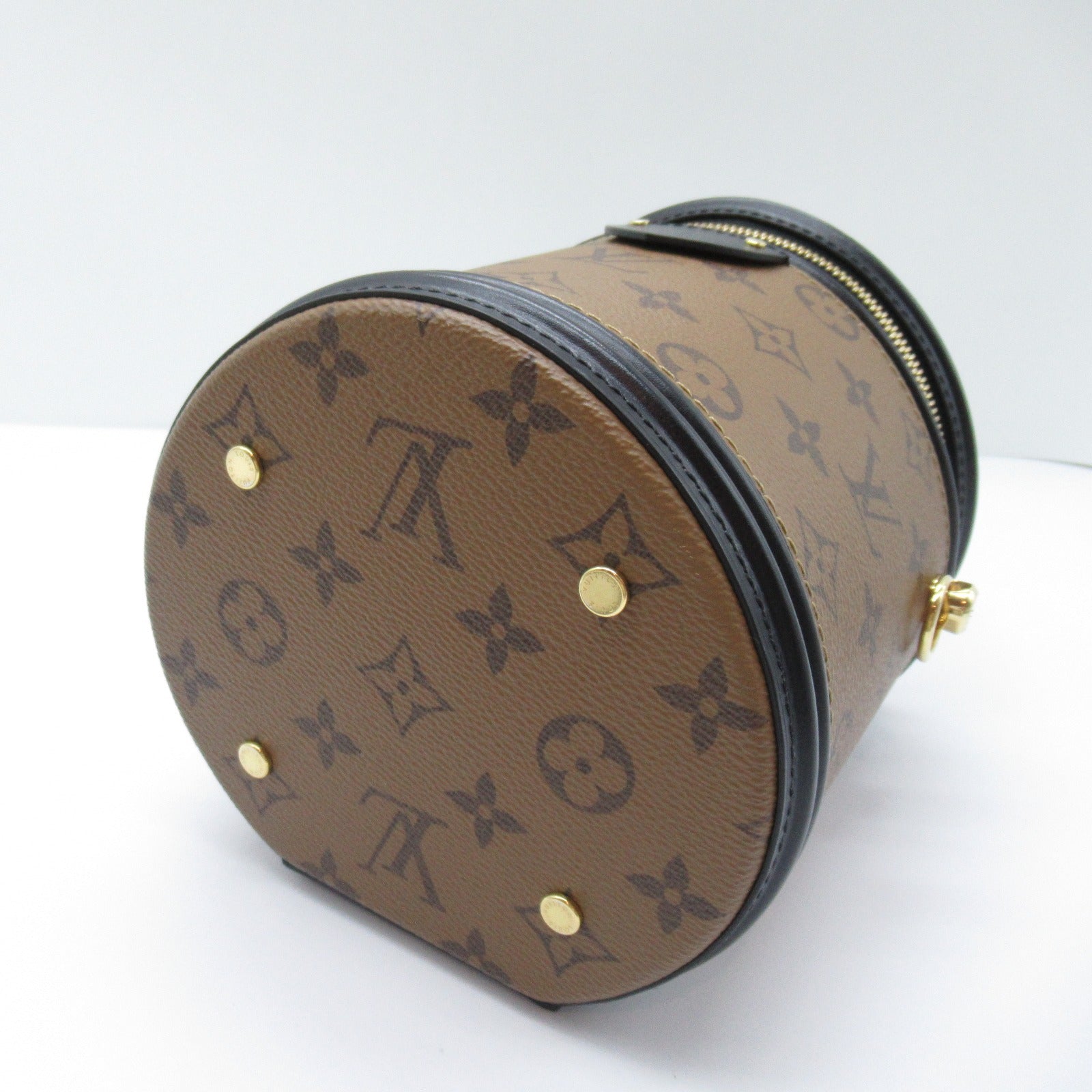 LOUIS VUITTON Monogram Reverse Cannes金扣手挽肩背兩用袋啡色