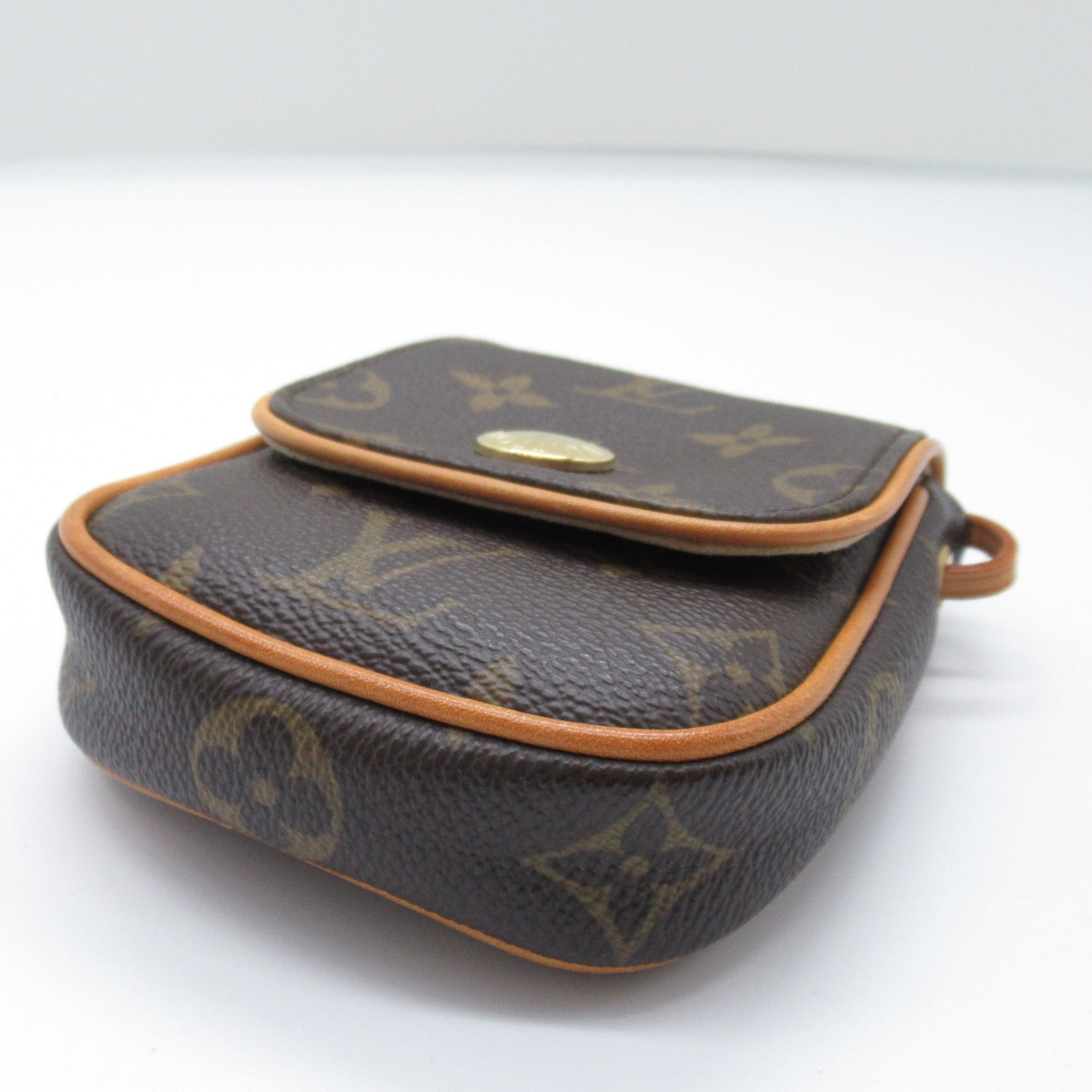 LOUIS VUITTON Monogram Pochette Cancun Pouch金扣肩背袋啡色