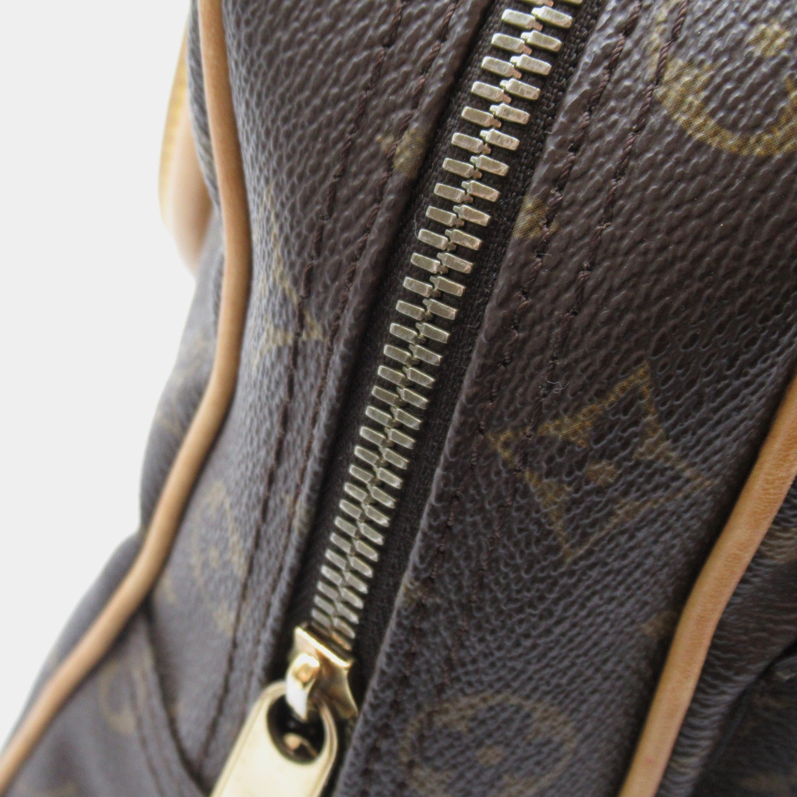 LOUIS VUITTON Monogram Manhattan PM金扣手挽袋啡色