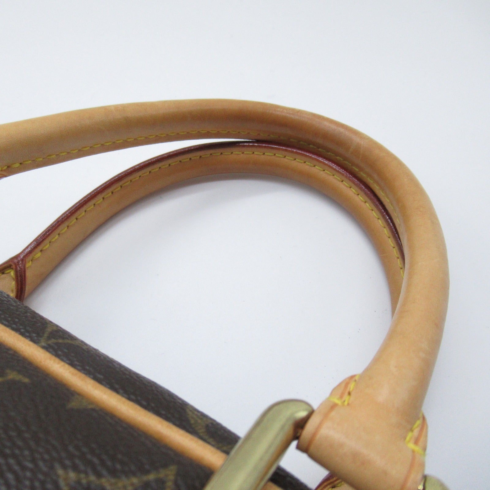LOUIS VUITTON Monogram Manhattan PM金扣手挽袋啡色