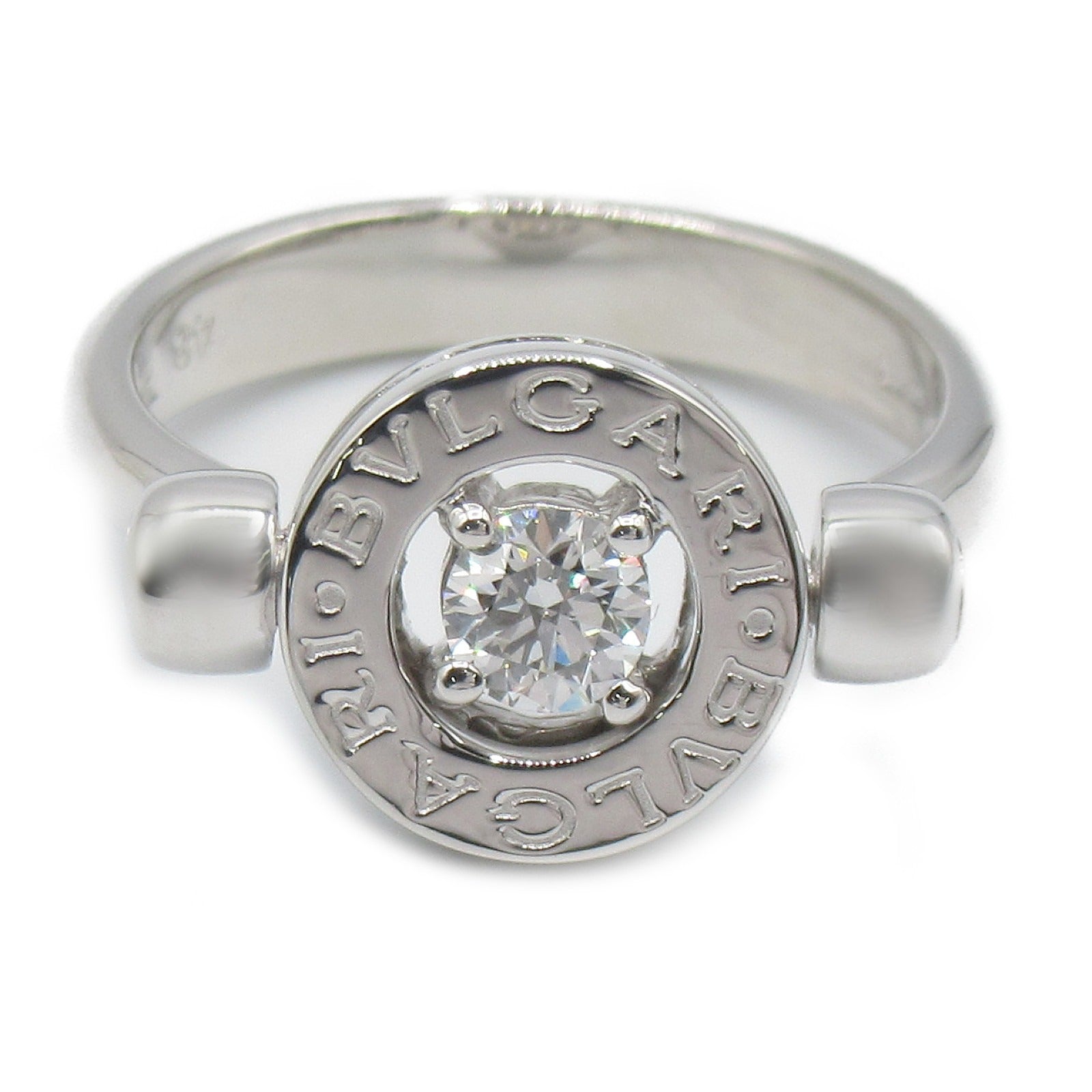 BVLGARI 18K白金Diamond Ring鑽石戒指BVLGARI#48/US#5