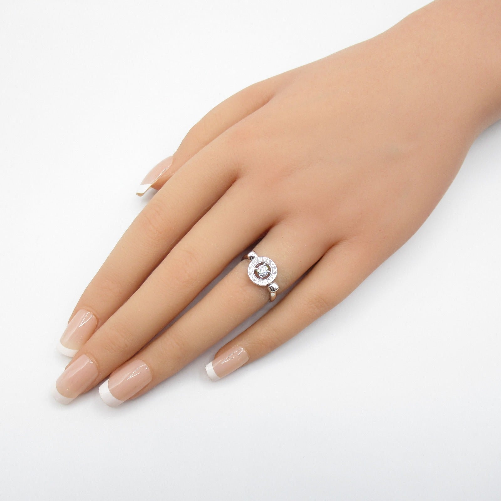 BVLGARI 18K白金Diamond Ring鑽石戒指BVLGARI#48/US#5