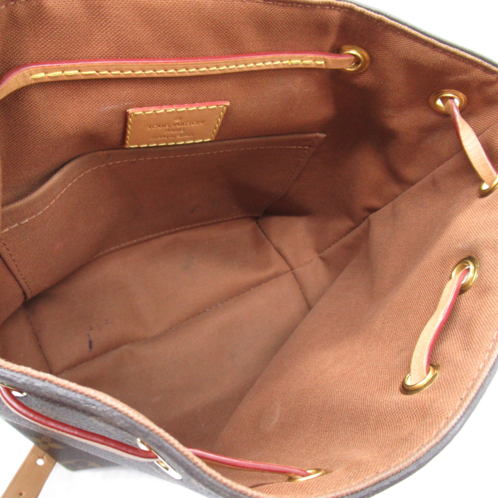 LOUIS VUITTON Monogram Monsuri NM BB金扣背包啡色