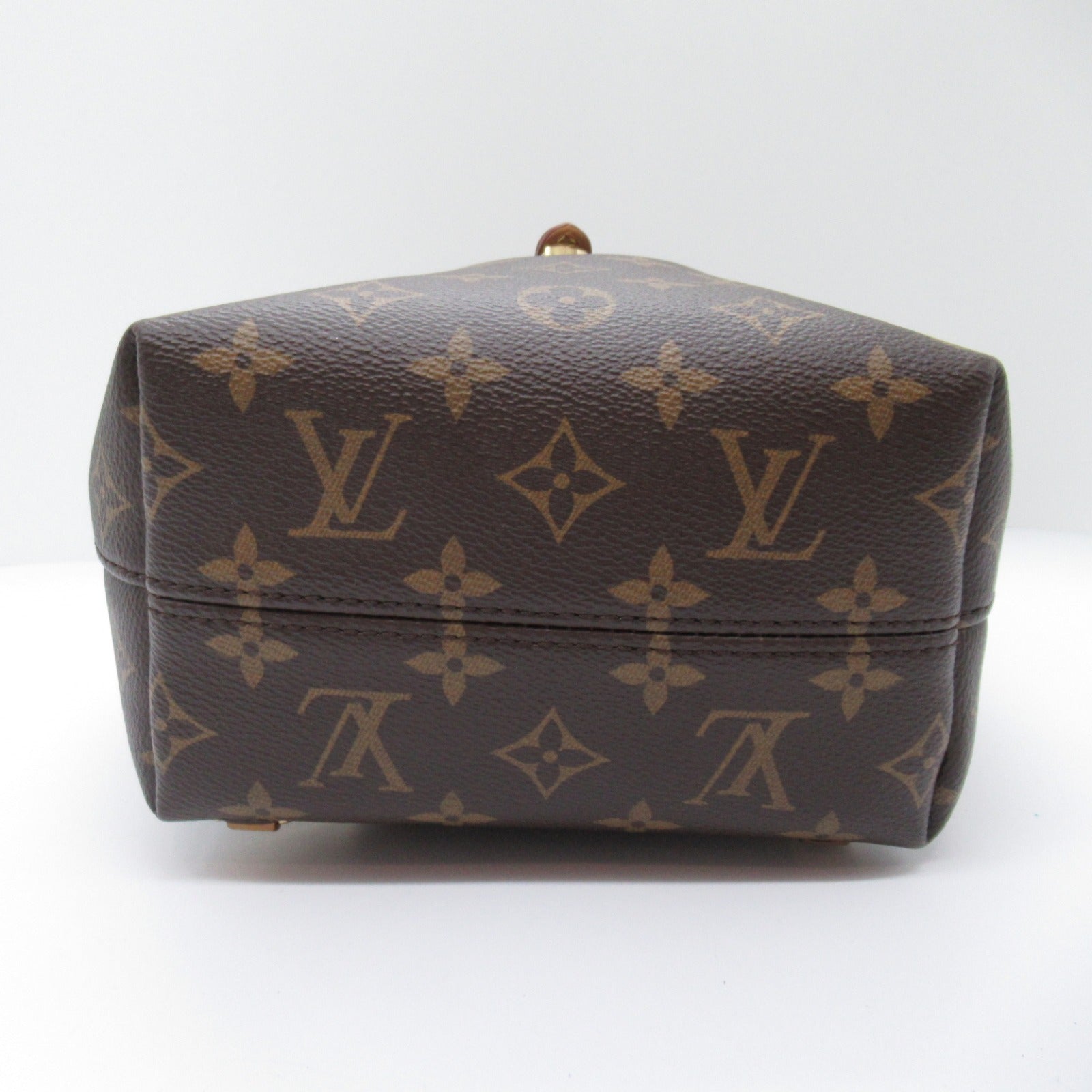 LOUIS VUITTON Monogram Monsuri NM BB金扣背包啡色