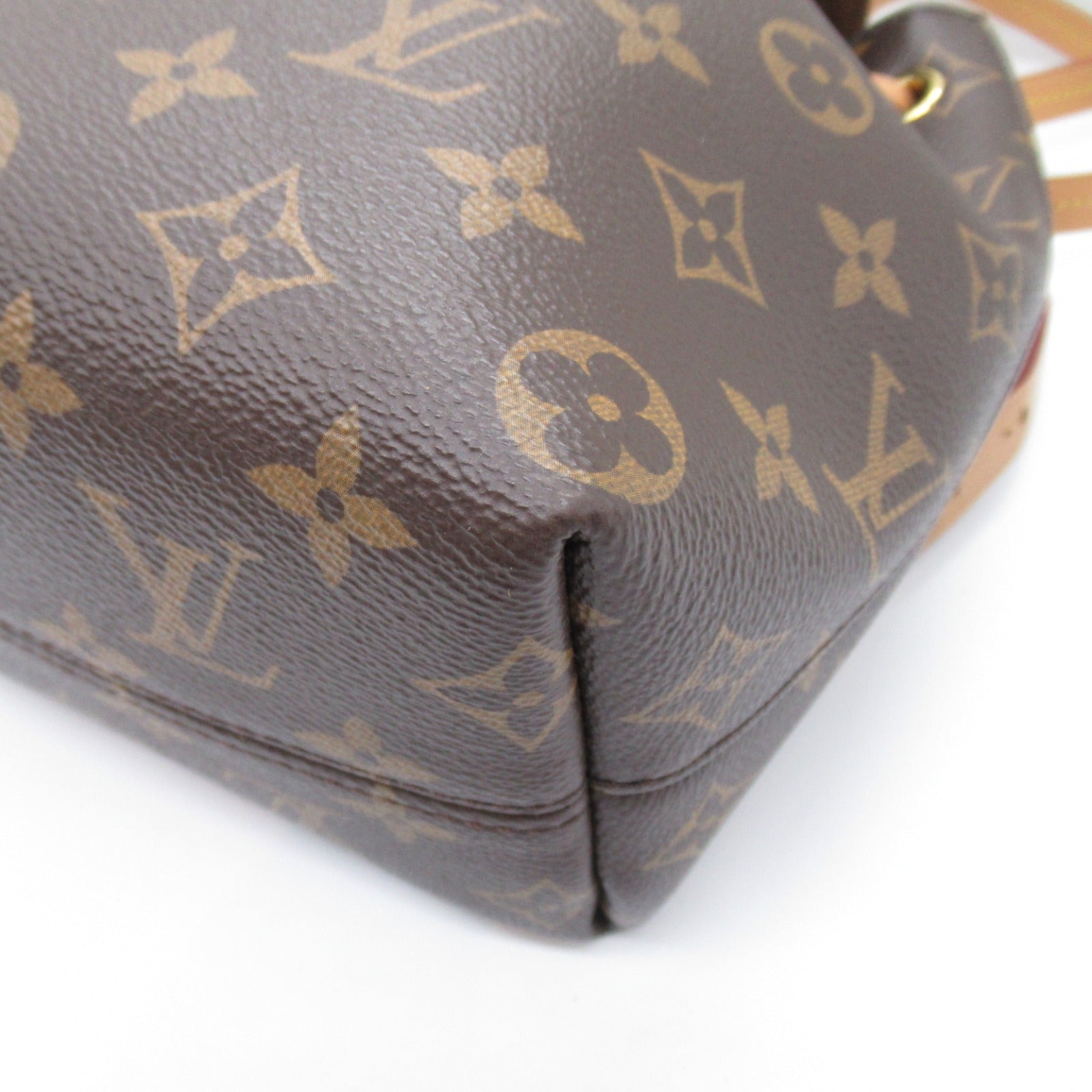 LOUIS VUITTON Monogram Monsuri NM BB金扣背包啡色