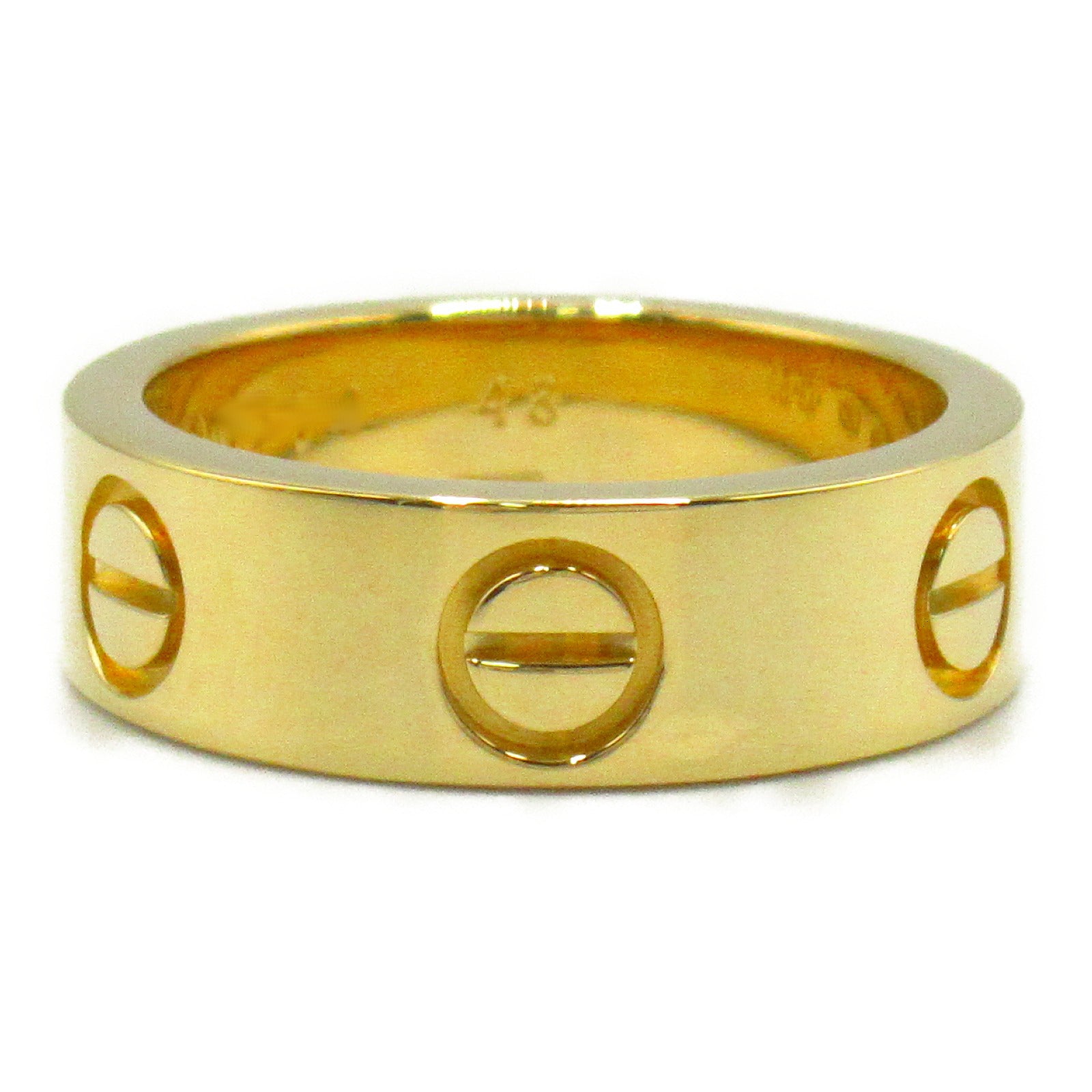 CARTIER 18K黃金Love Wedding Ring戒指Cartier#48/US#4.5
