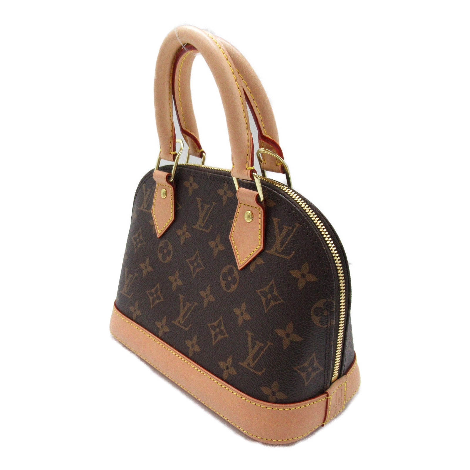 LOUIS VUITTON Monogram Alma BB金扣手挽肩背兩用袋啡色