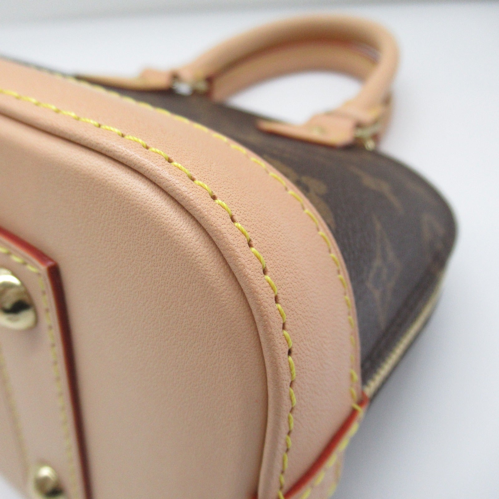 LOUIS VUITTON Monogram Alma BB金扣手挽肩背兩用袋啡色