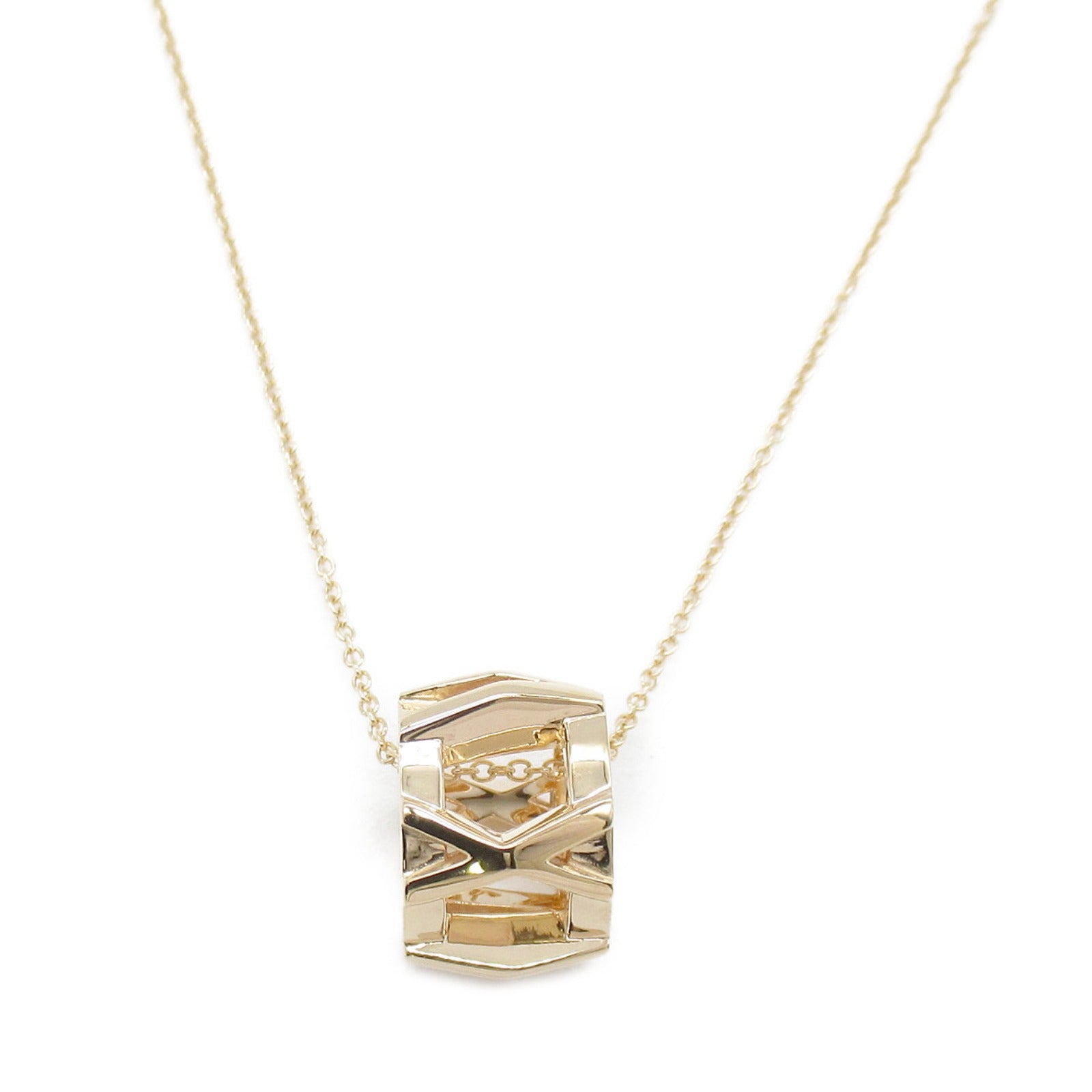 TIFFANY＆CO 18K玫瑰金Atlas Open Necklace項鍊