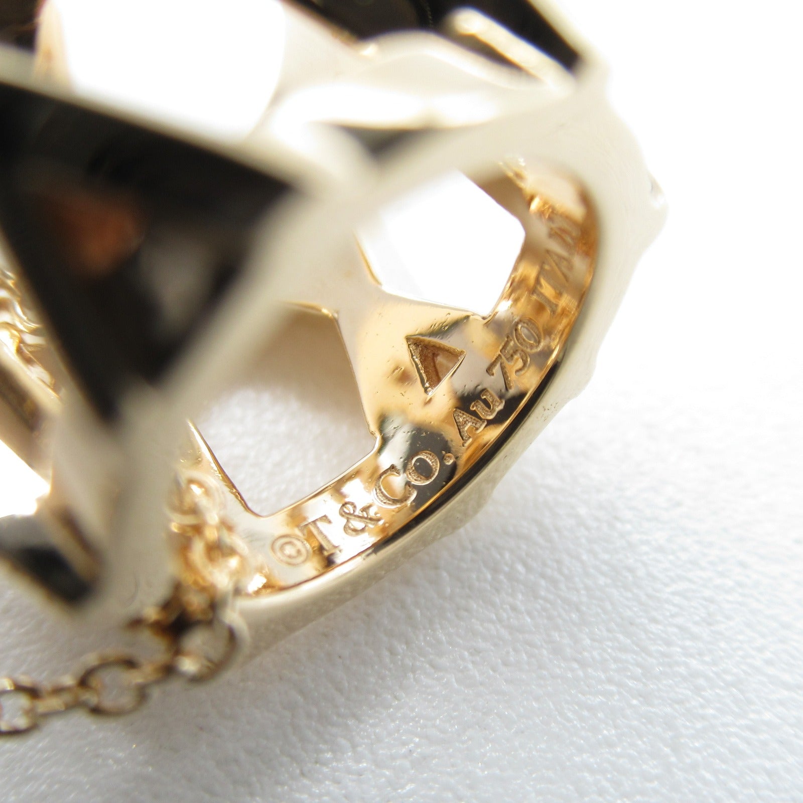 TIFFANY＆CO 18K玫瑰金Atlas Open Necklace項鍊