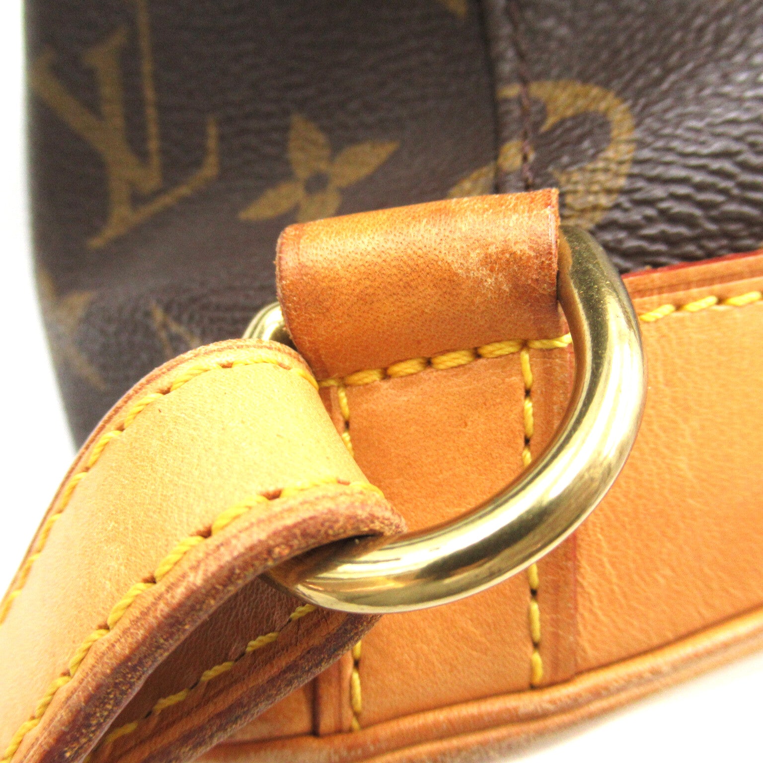 LOUIS VUITTON Monogram Montsouris GM金扣背包啡色