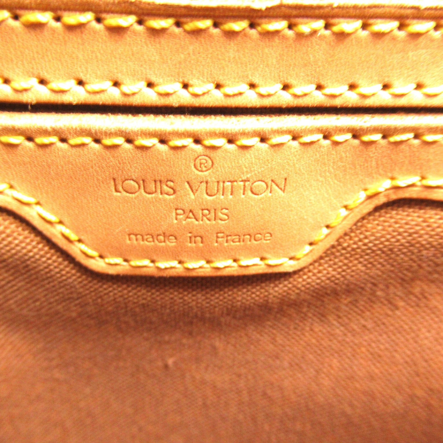 LOUIS VUITTON Monogram Montsouris GM金扣背包啡色
