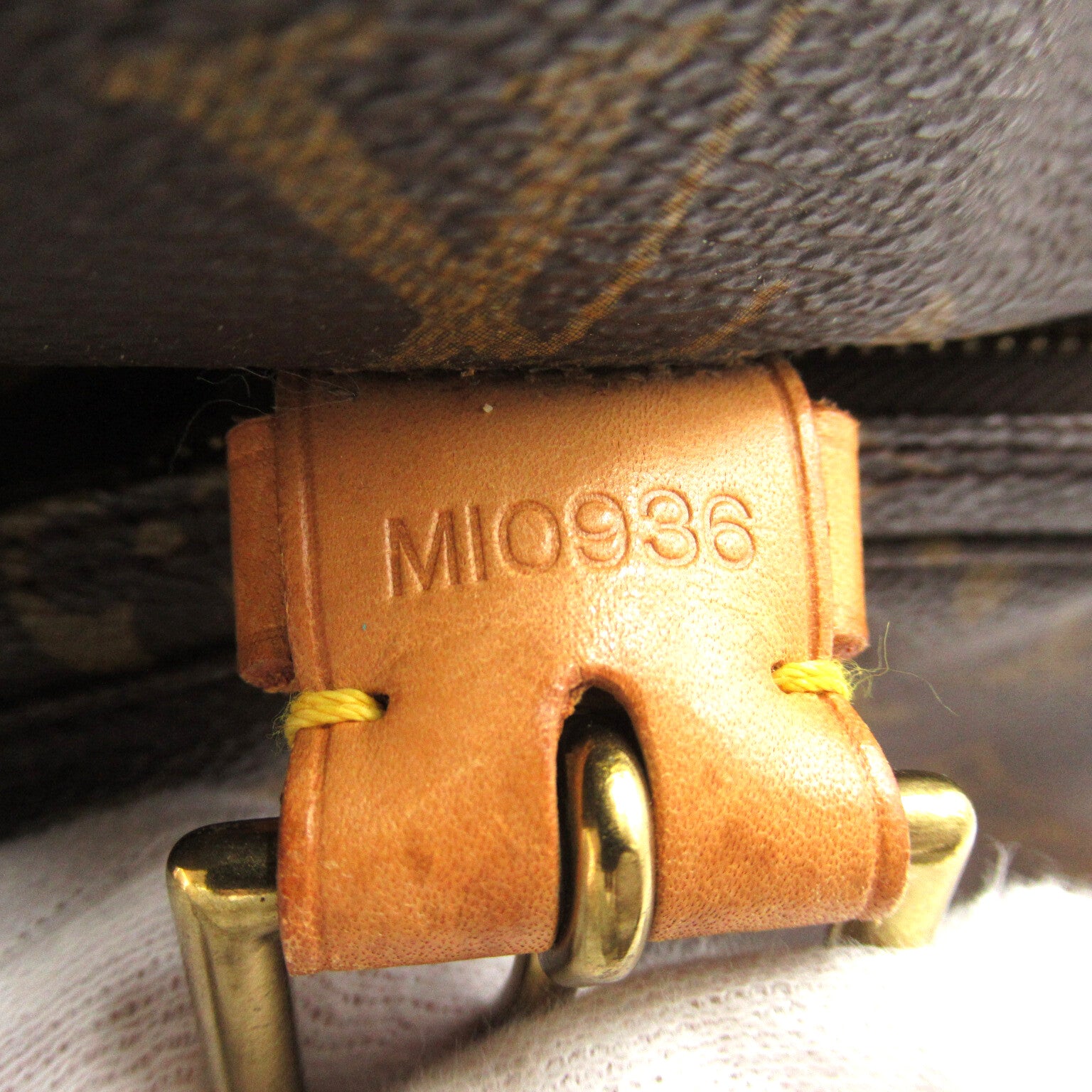 LOUIS VUITTON Monogram Montsouris GM金扣背包啡色