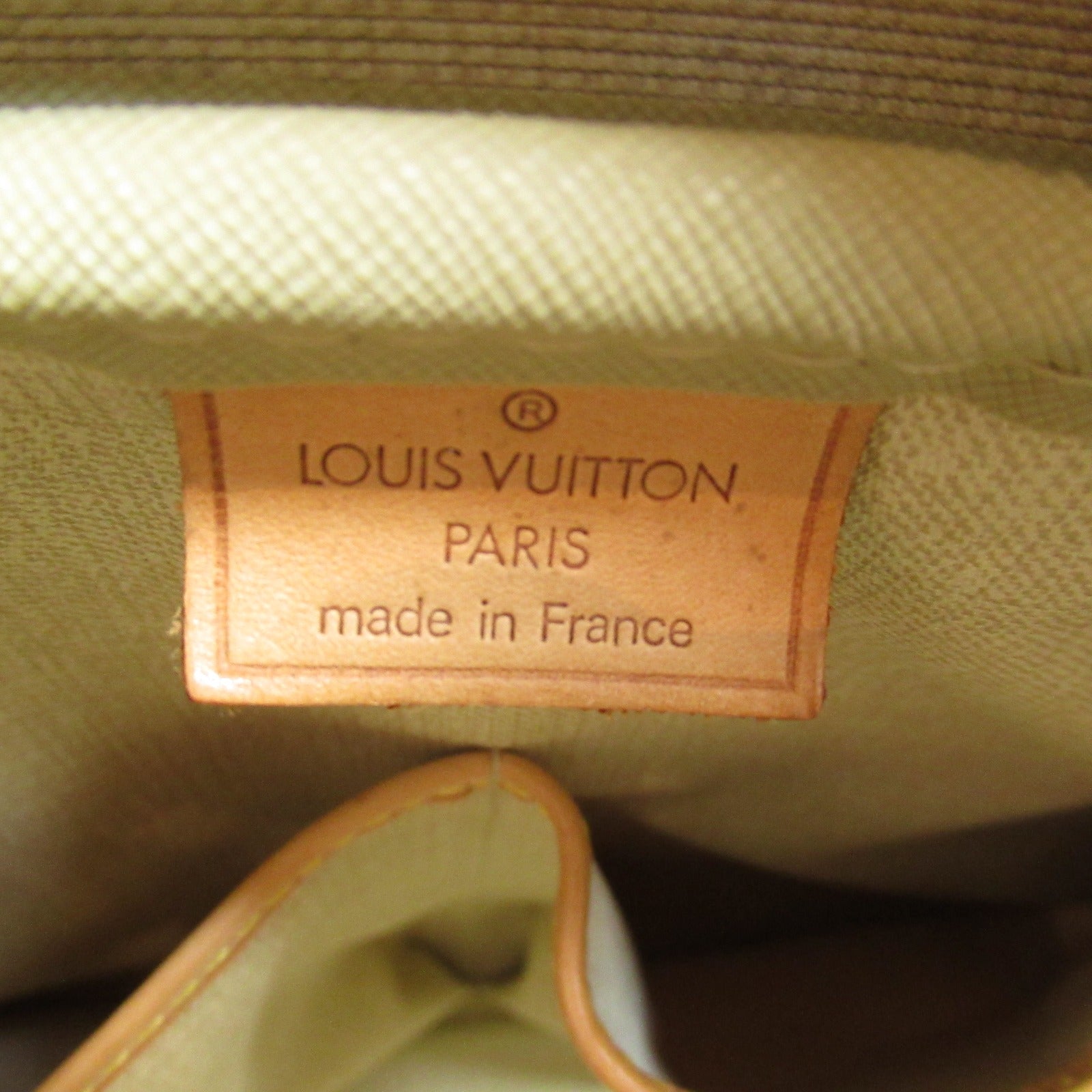 LOUIS VUITTON Monogram Deauville金扣手挽袋啡色