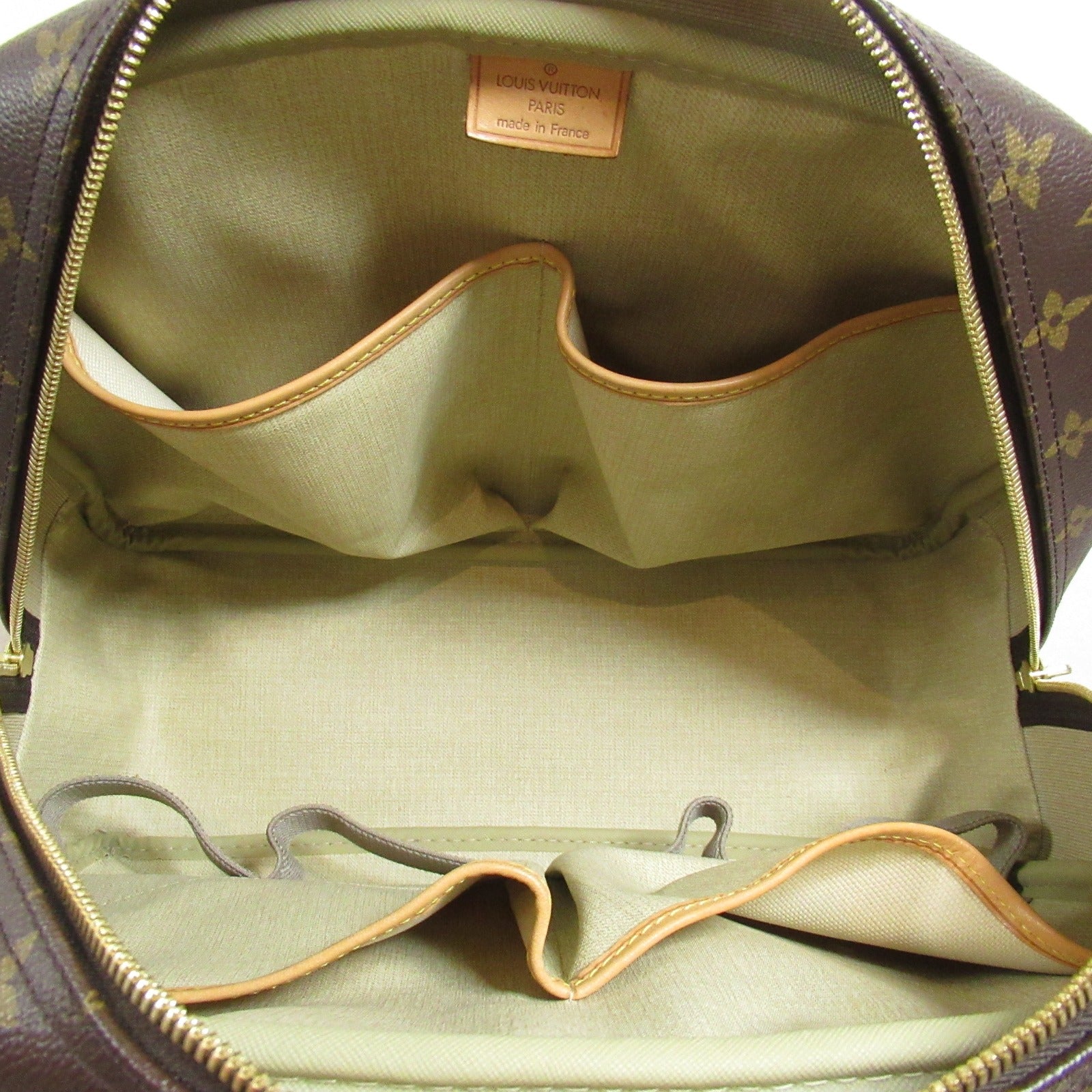 LOUIS VUITTON Monogram Deauville金扣手挽袋啡色