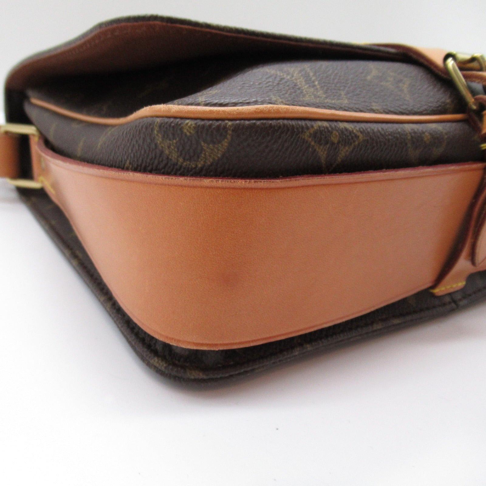 LOUIS VUITTON Monogram Cartouchiere GM金扣肩背袋啡色