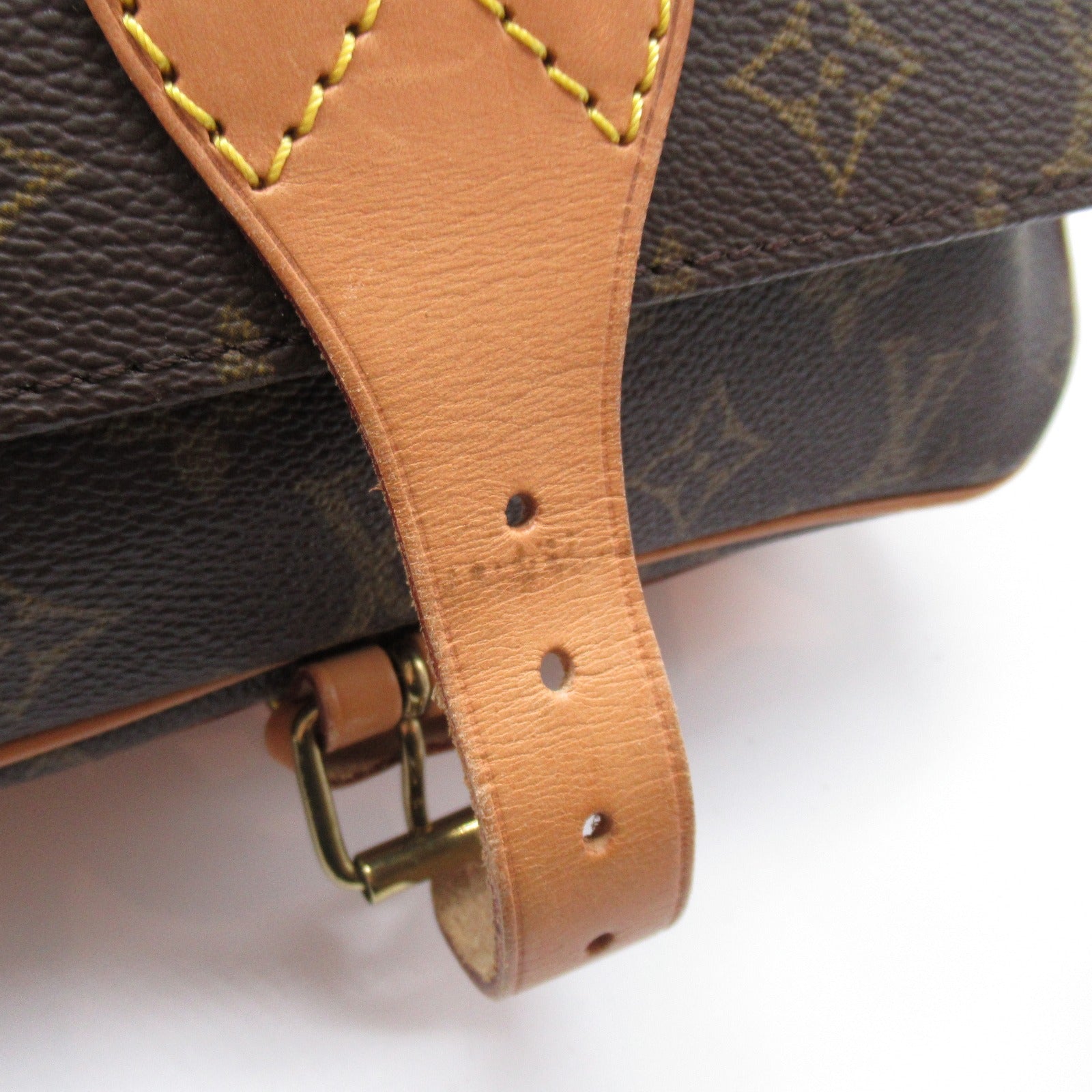 LOUIS VUITTON Monogram Cartouchiere GM金扣肩背袋啡色