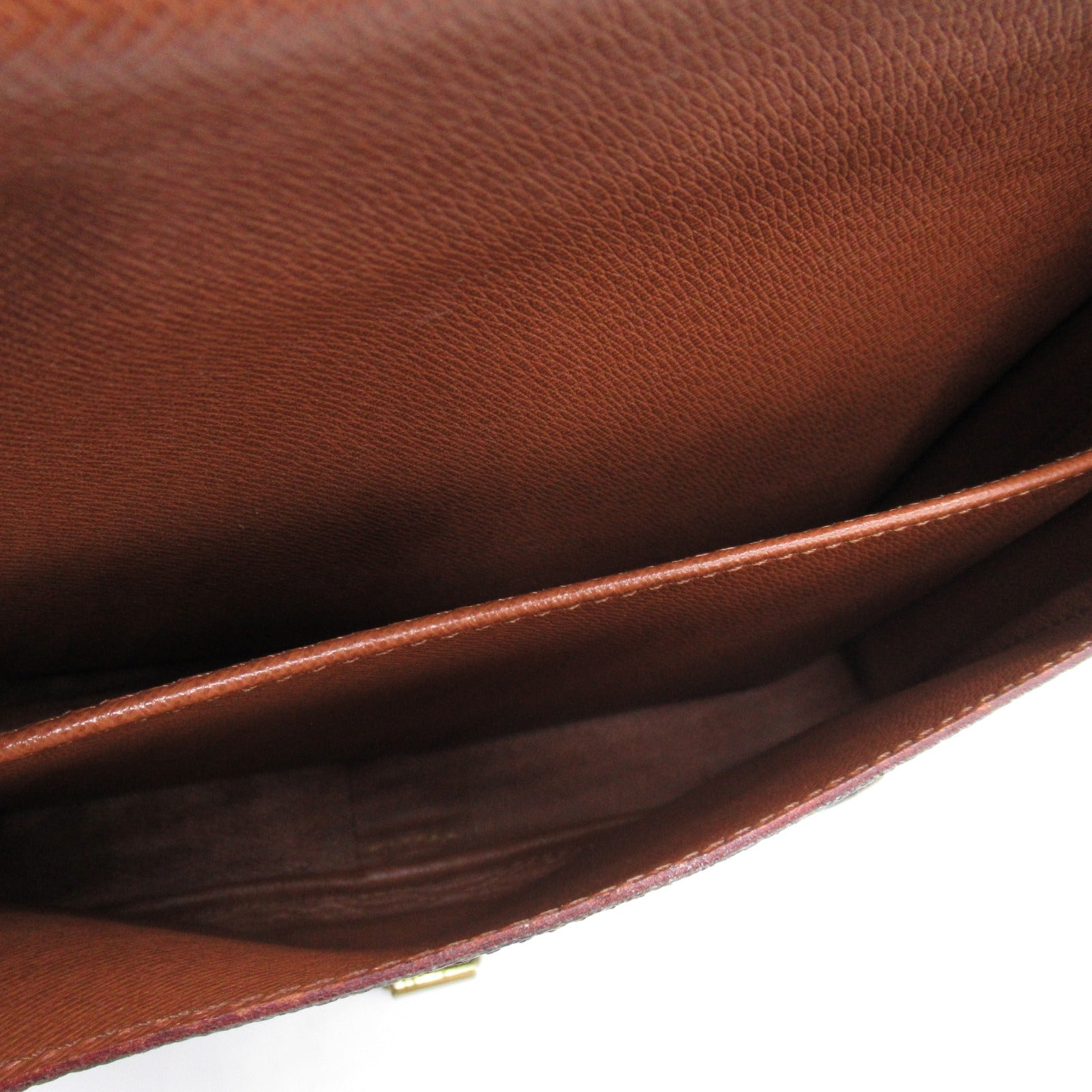 LOUIS VUITTON Monogram Cartouchiere GM金扣肩背袋啡色