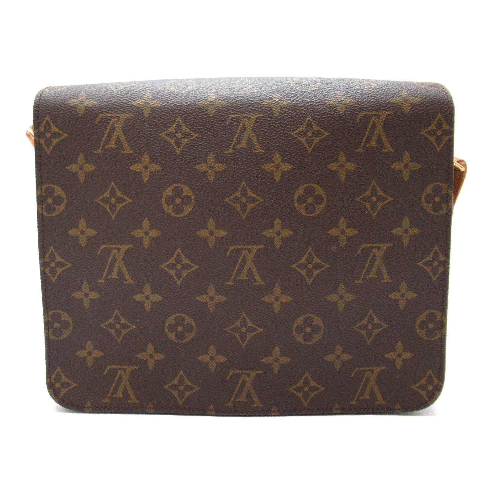 LOUIS VUITTON Monogram Cartouchiere GM金扣肩背袋啡色