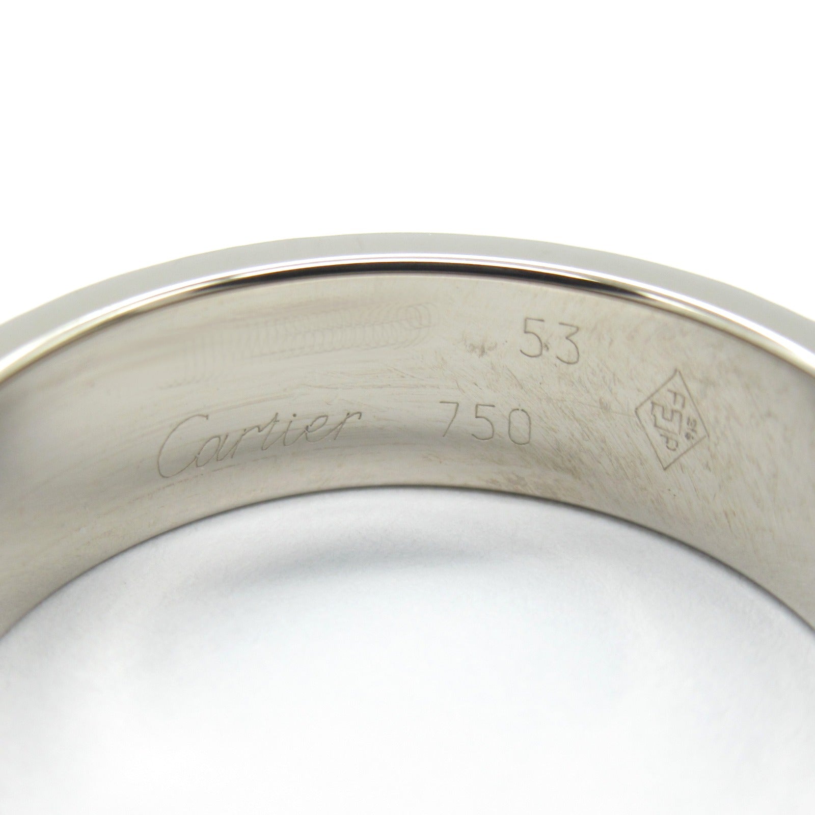 CARTIER 18K白金Love Ring戒指Cartier#53/US#6.25