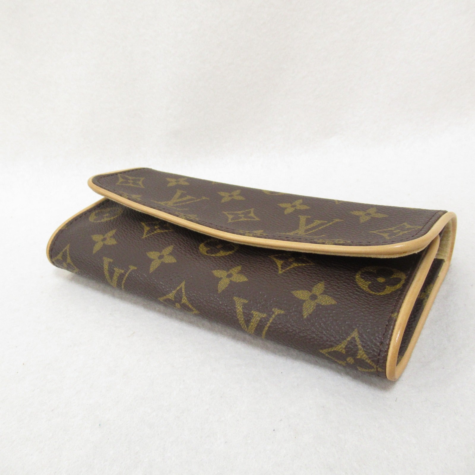 LOUIS VUITTON Monogram Pochette Twin PM金扣肩背袋啡色