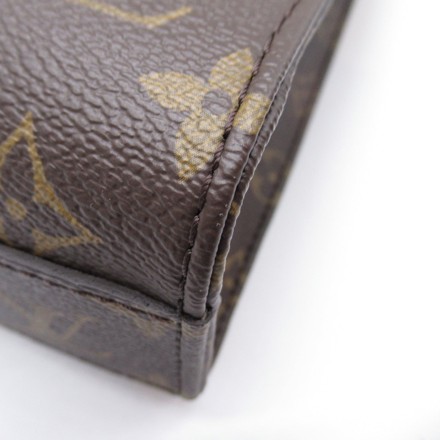 LOUIS VUITTON Monogram Sac Plat BB金扣手挽肩背兩用袋啡色
