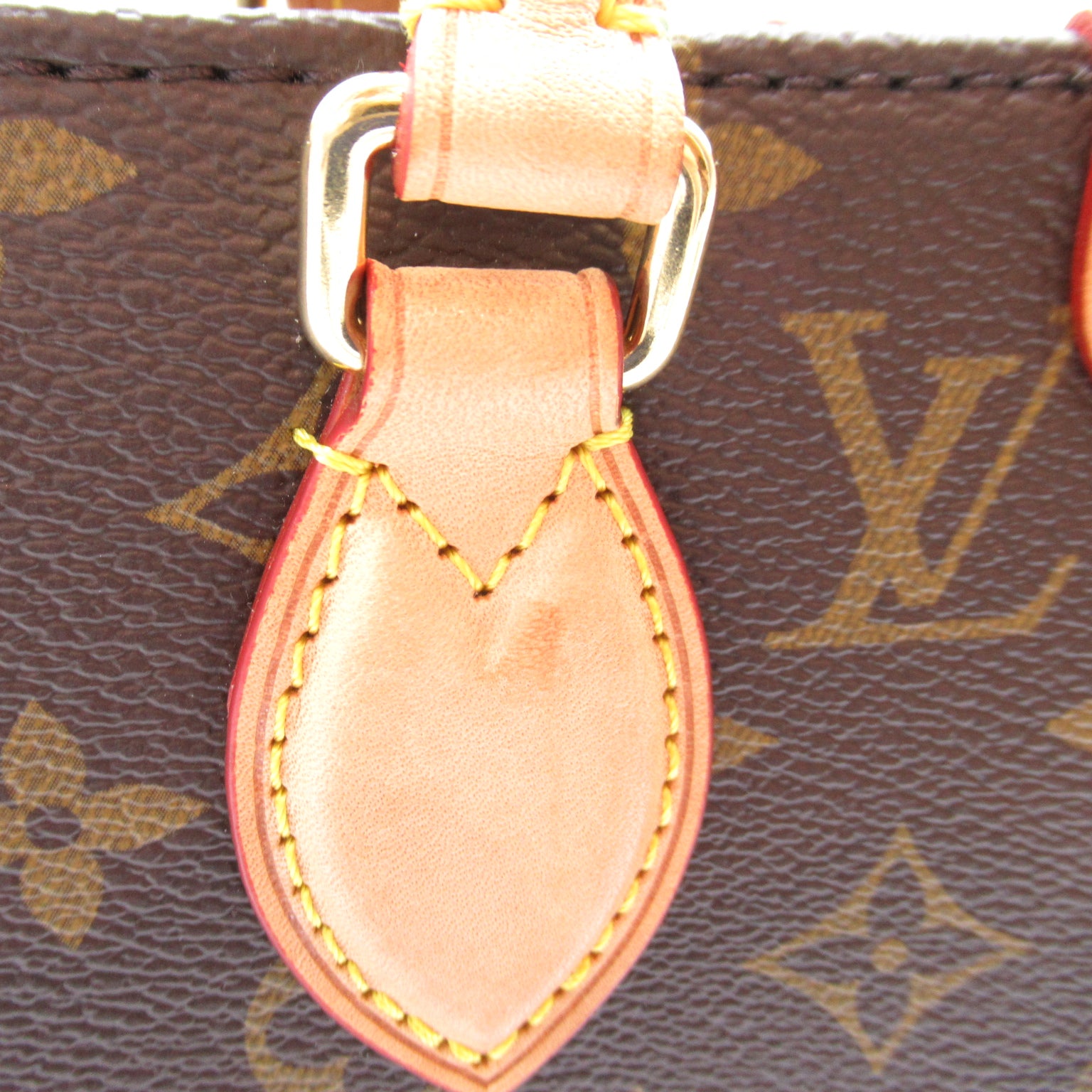 LOUIS VUITTON Monogram Sac Plat BB金扣手挽肩背兩用袋啡色