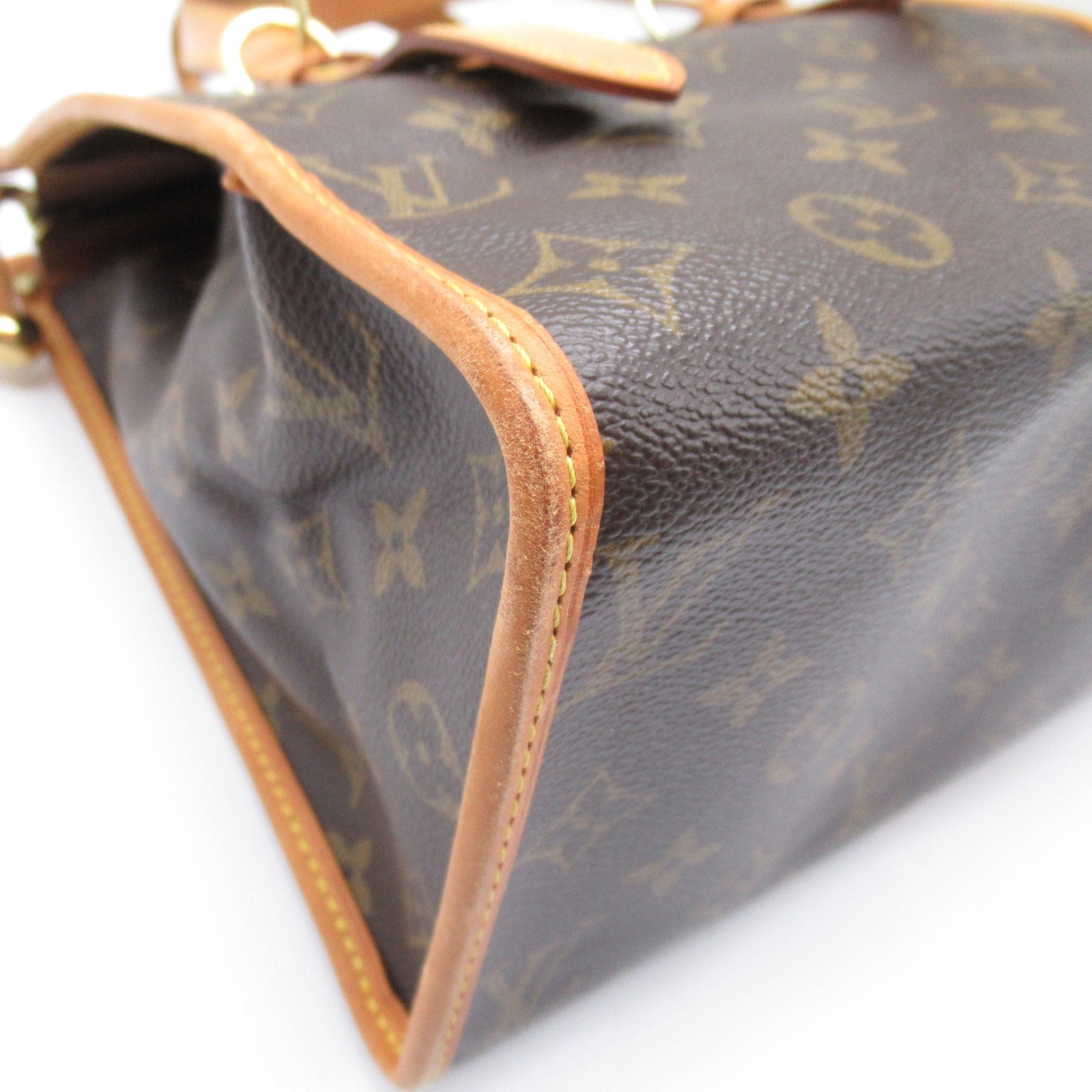 LOUIS VUITTON 【激減優惠】Monogram Popincourt Haut金扣肩背袋啡色
