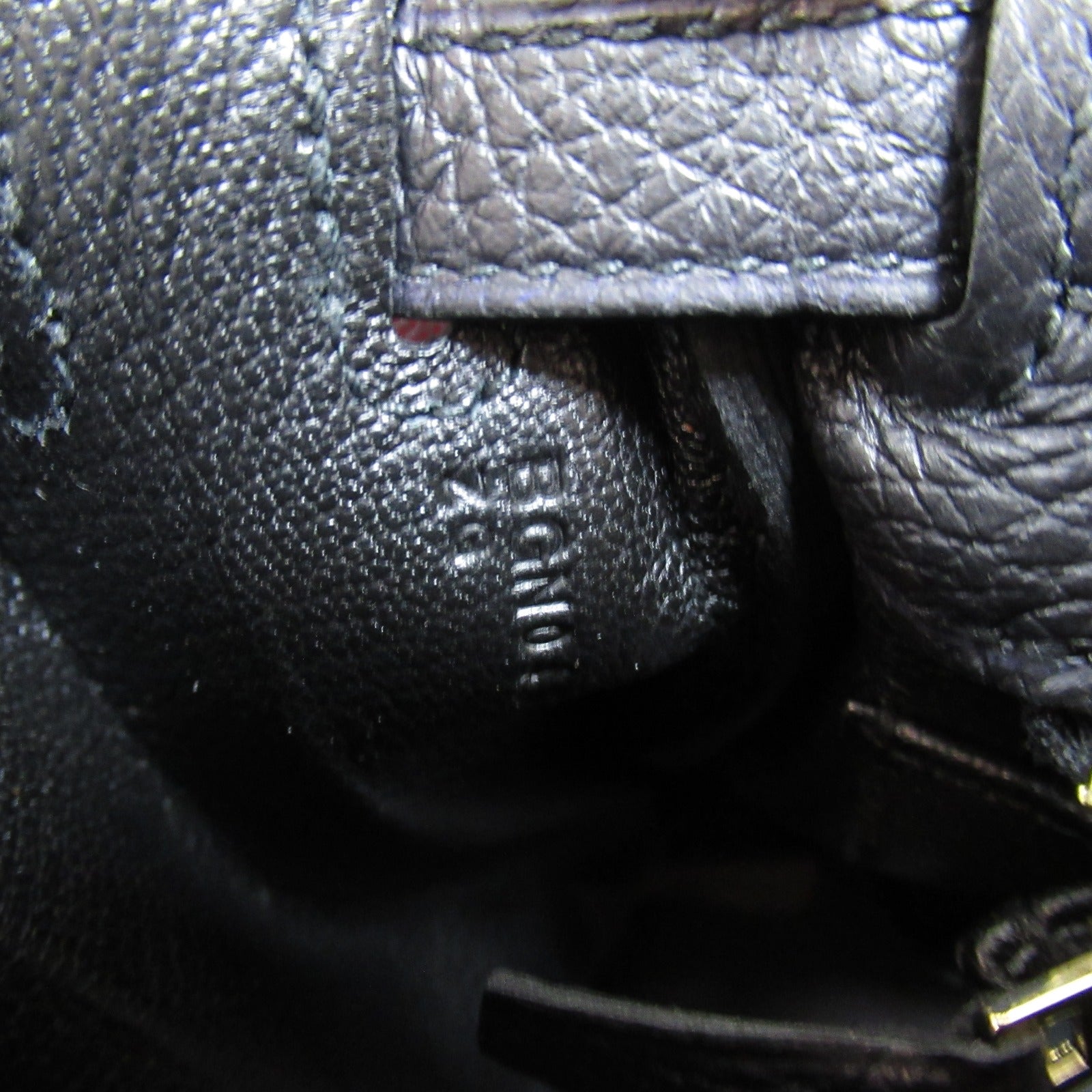 HERMES Togo皮革Kelly 25金扣手挽肩背兩用袋Noir/黑色