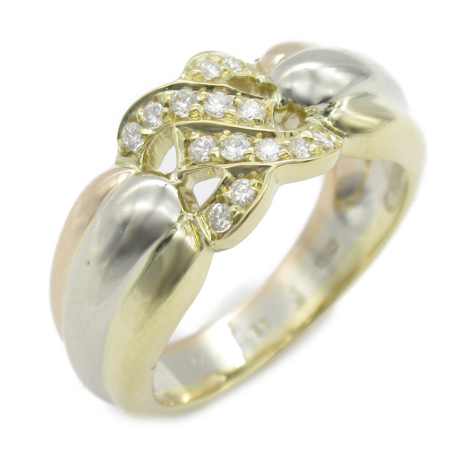 CARTIER 18K黃金/白金/玫瑰金Naja Diamond Ring鑽石戒指Cartier#49/US#4.75