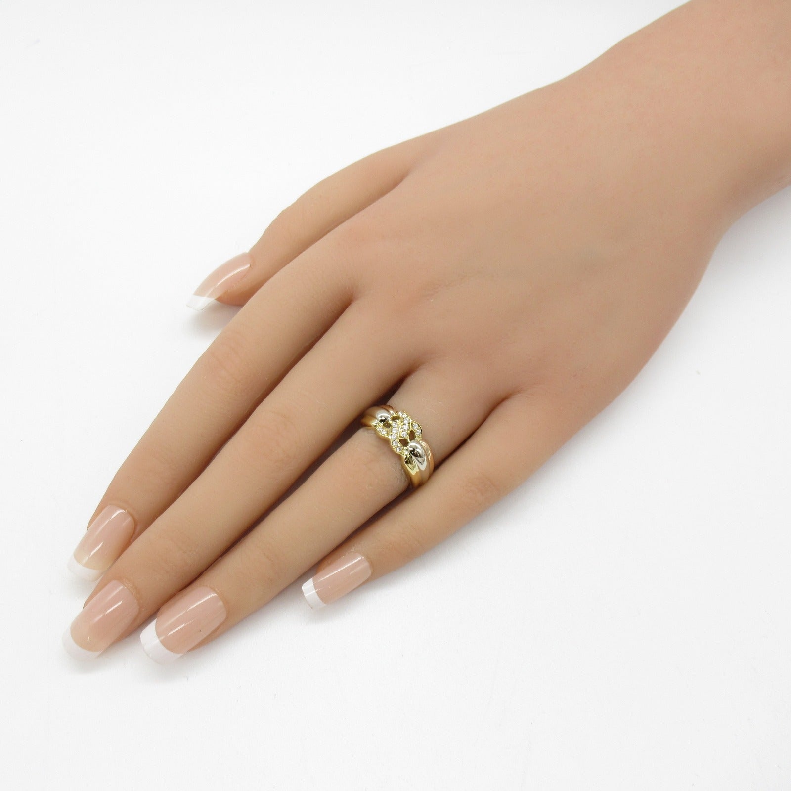 CARTIER 18K黃金/白金/玫瑰金Naja Diamond Ring鑽石戒指Cartier#49/US#4.75