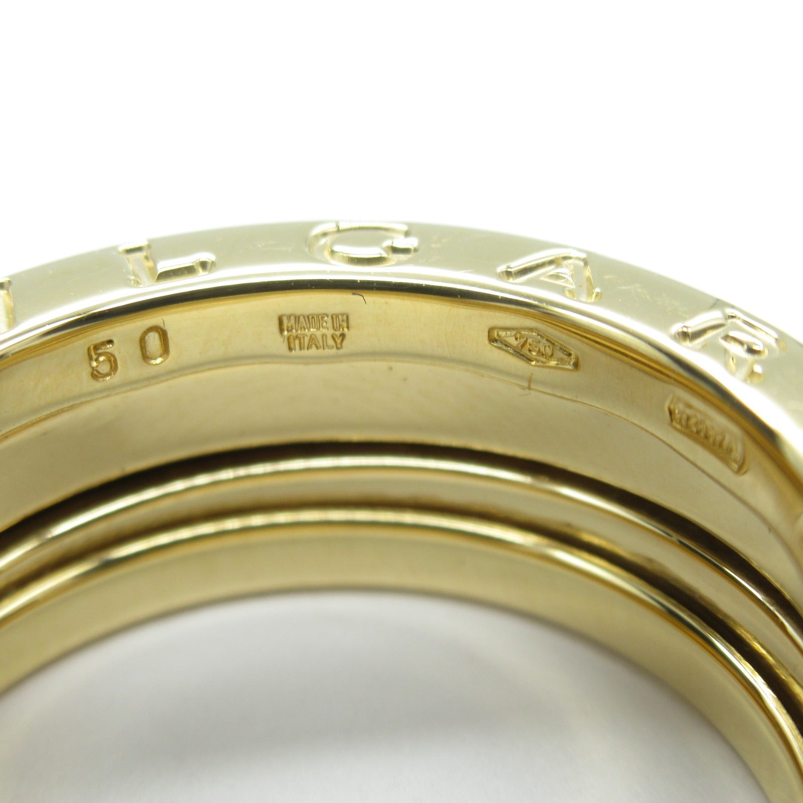 BVLGARI 【激減優惠】18K黃金B-zero1 3 Band Ring戒指Bvlgari#50/US#5