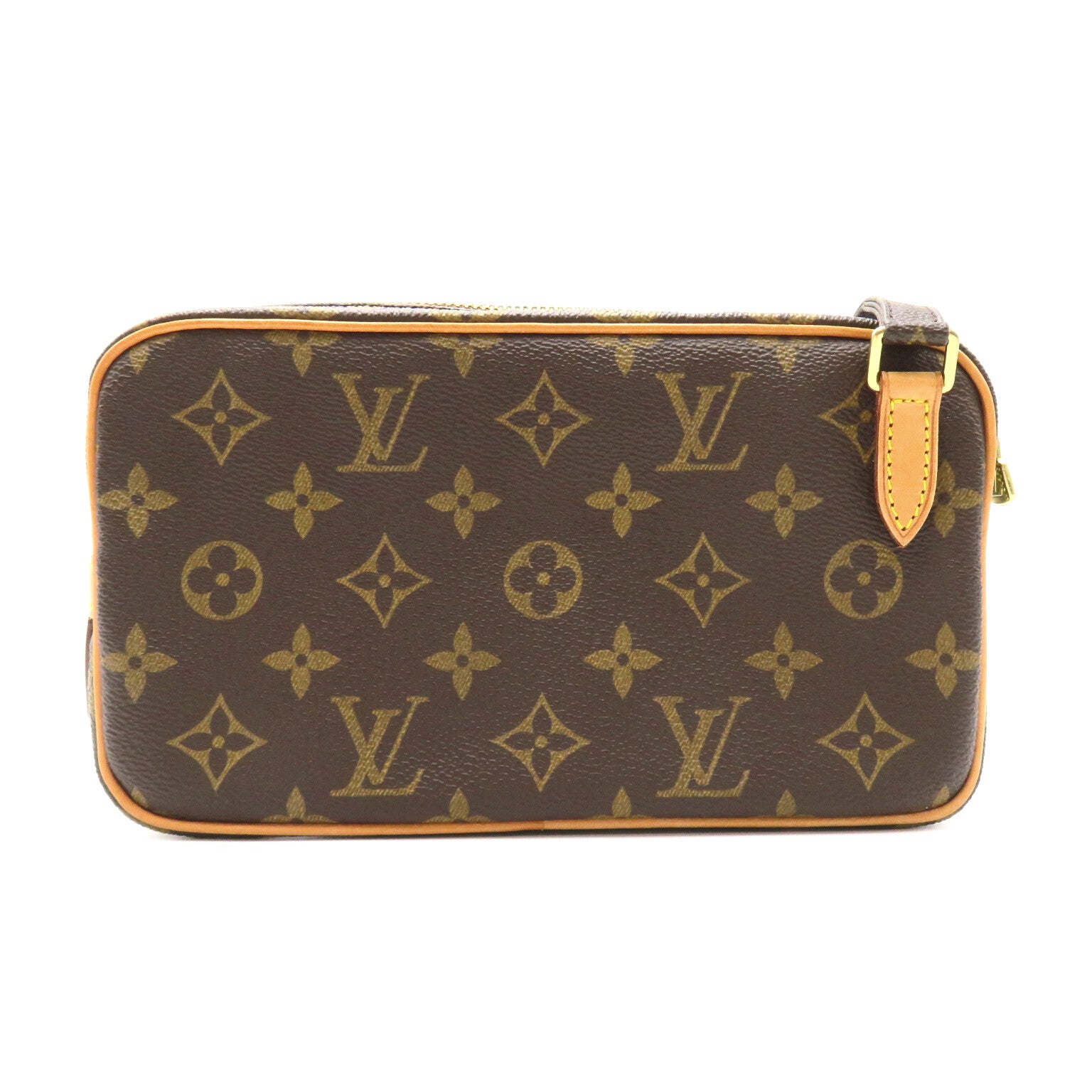 LOUIS VUITTON Monogram Pochette Marly Bando金扣肩背袋啡色