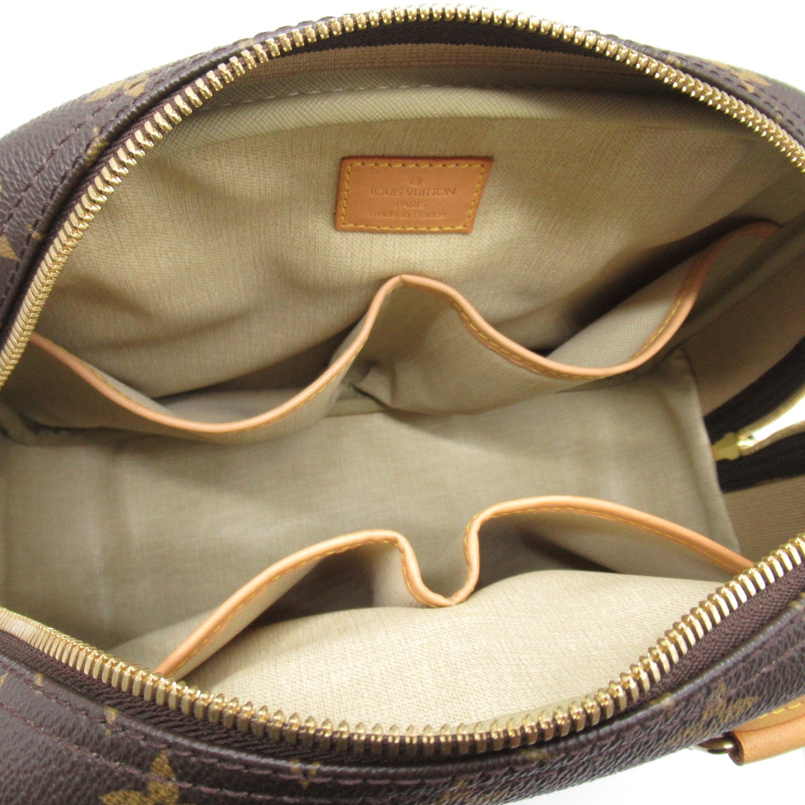 LOUIS VUITTON Monogram Trouville金扣手挽袋啡色
