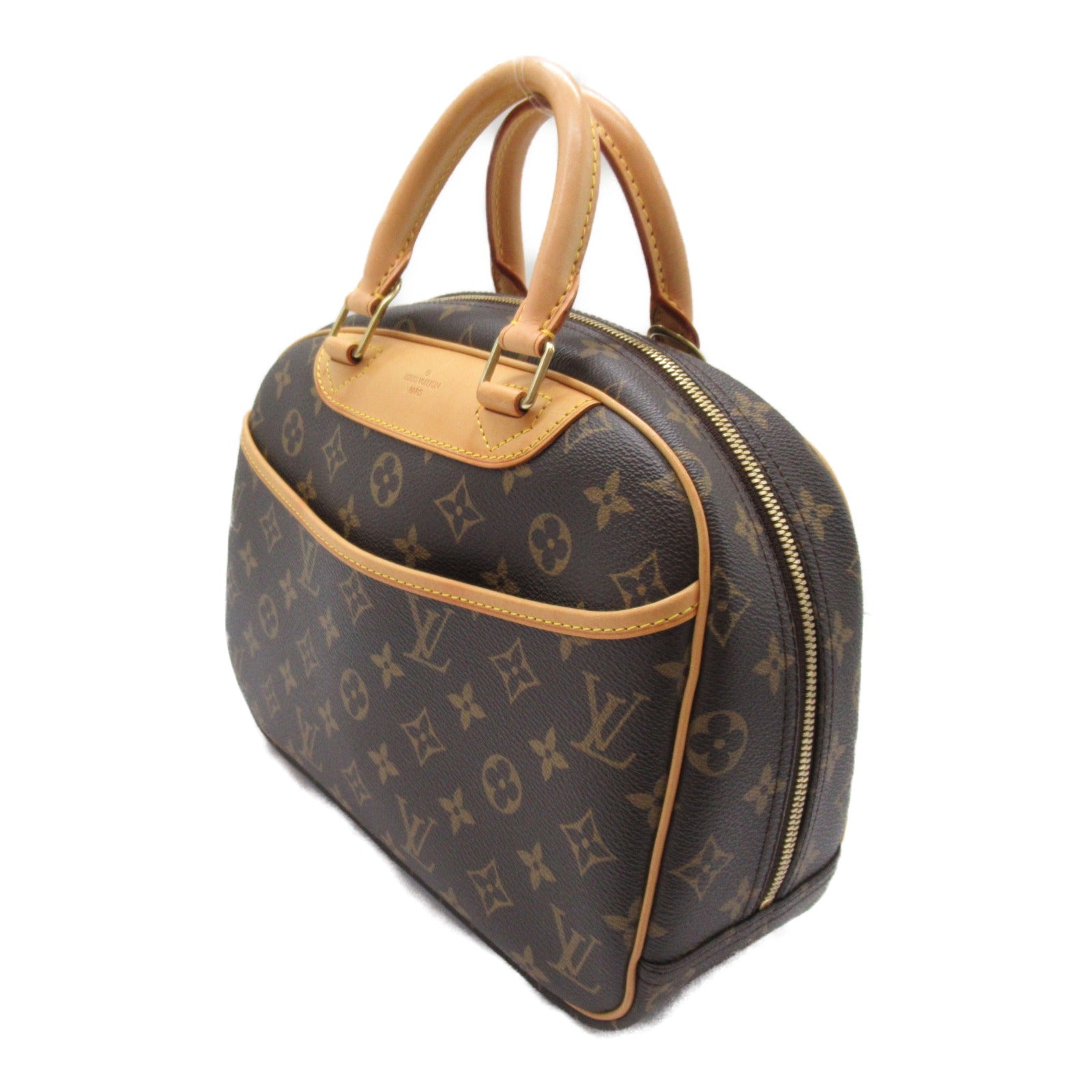 LOUIS VUITTON Monogram Trouville金扣手挽袋啡色
