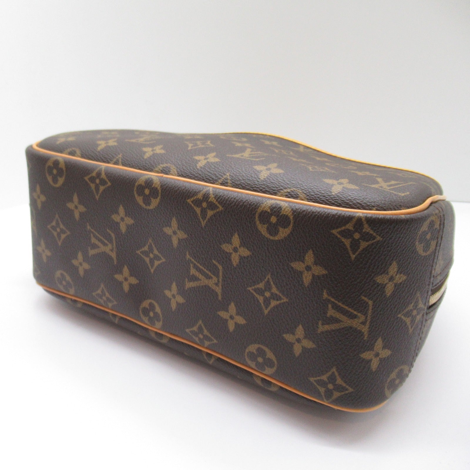 LOUIS VUITTON Monogram Trouville金扣手挽袋啡色