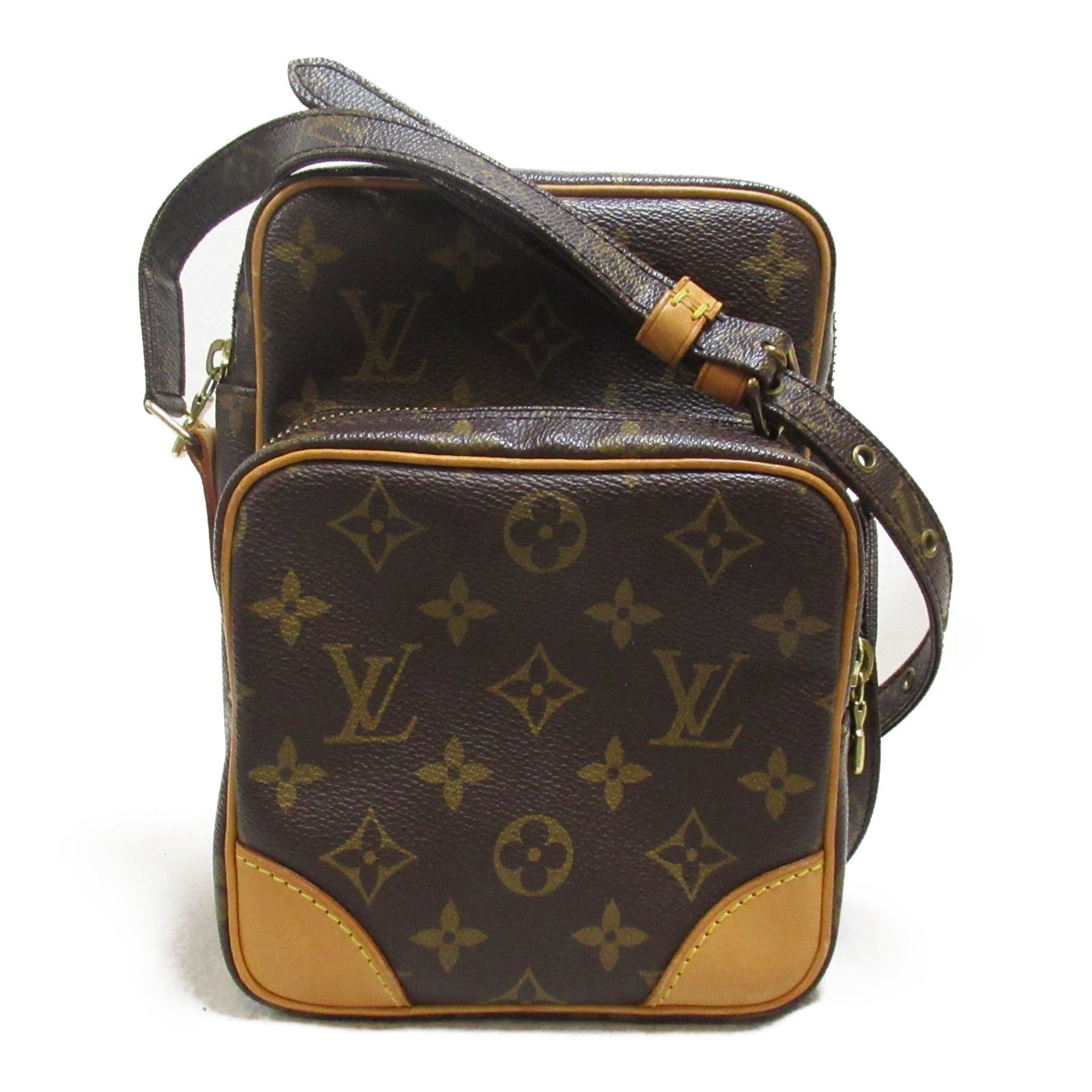 LOUIS VUITTON Monogram Amazon金扣肩背袋啡色