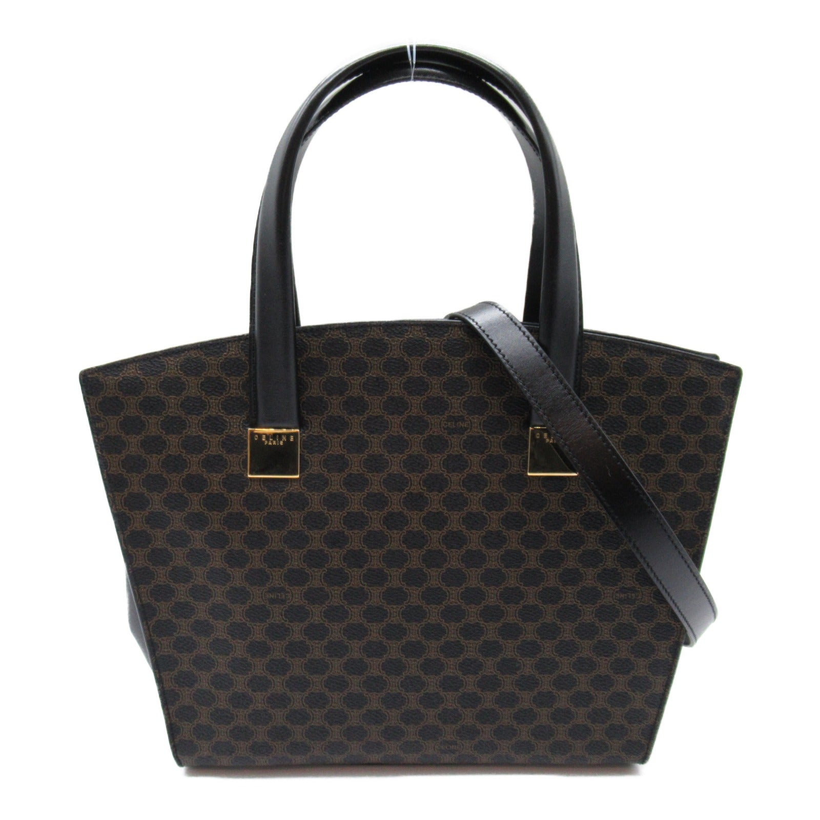 CELINE 帆布2Way Shoulder手挽肩背兩用袋黑色