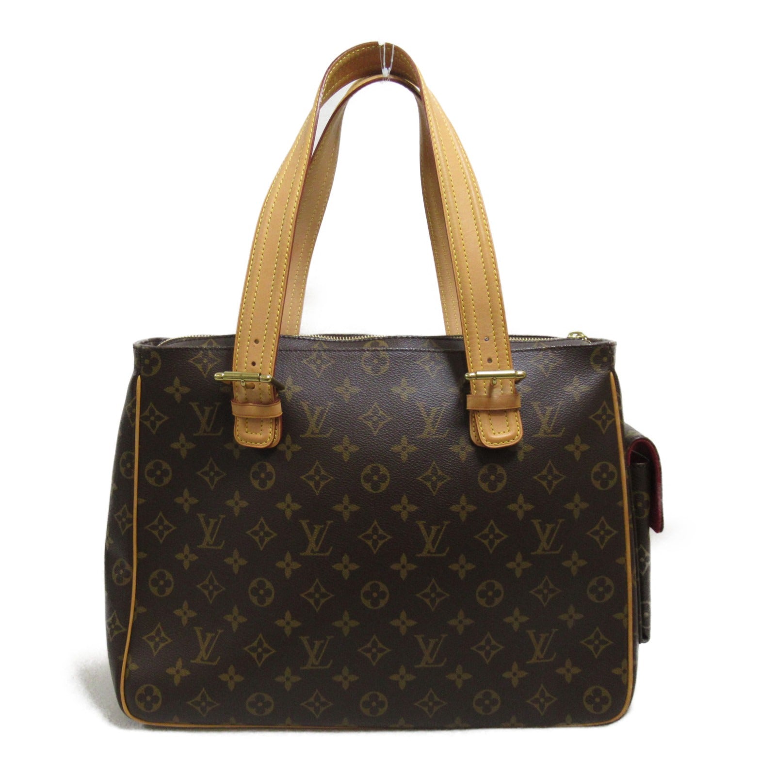 LOUIS VUITTON Monogram Multipli Cite金扣肩背袋棕色