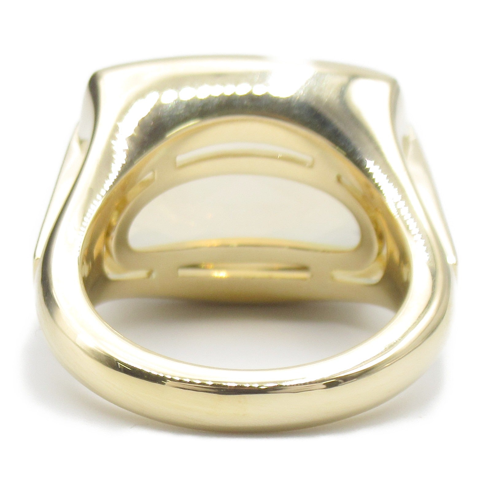 BVLGARI 18K黃金Allegra Quartz Ring石英戒指US#5.25