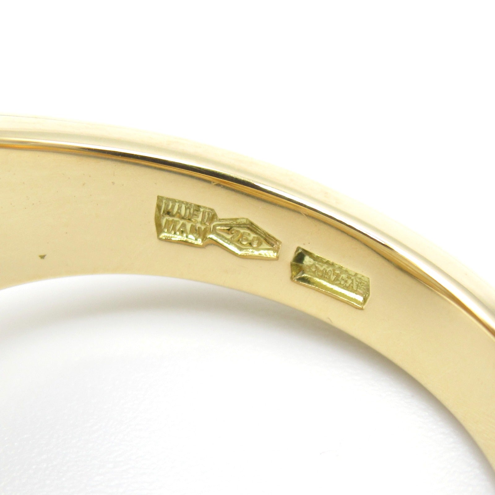 BVLGARI 18K黃金Allegra Quartz Ring石英戒指US#5.25